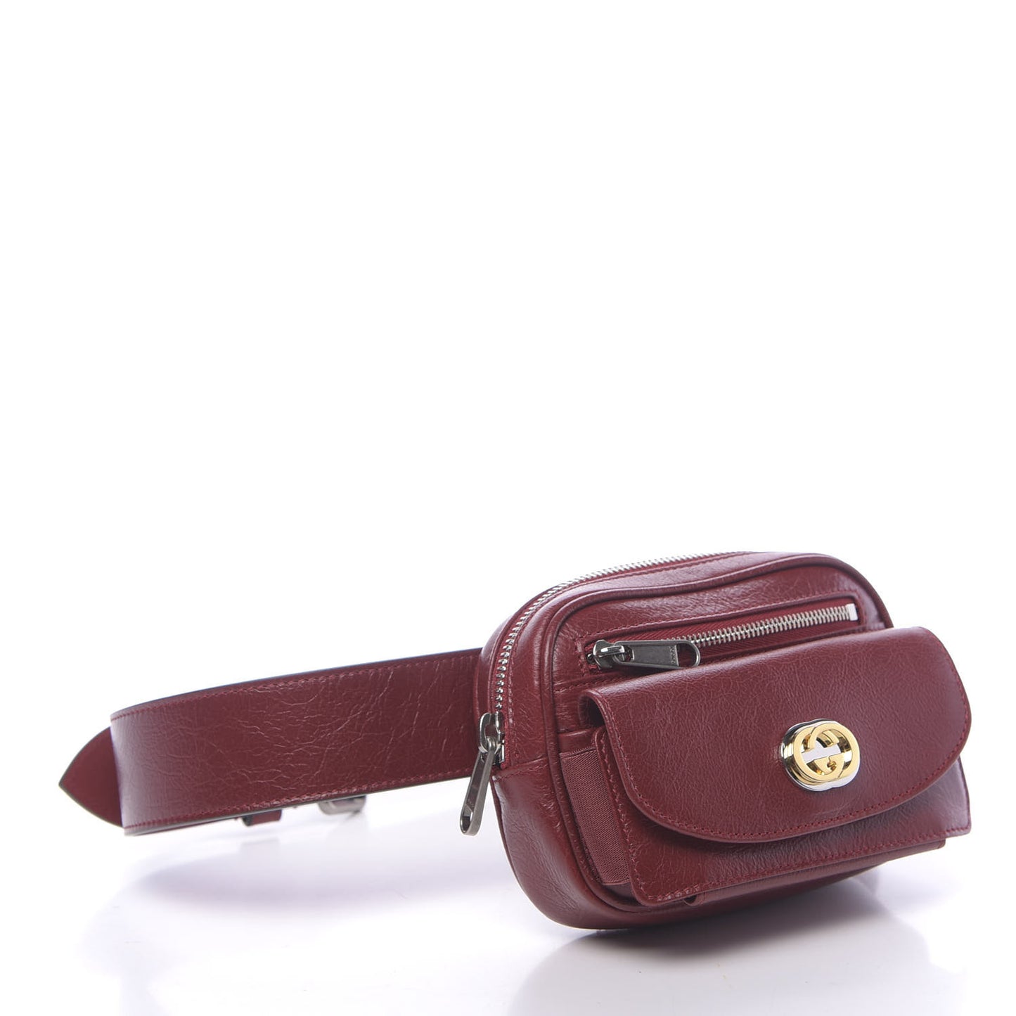Fluffy Calfskin Mini Morpheus Belt Bag 90 36 Red