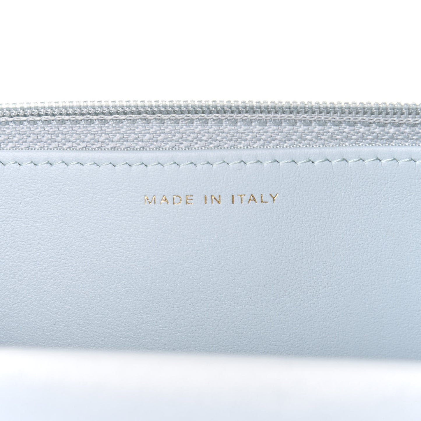 Lambskin Quilted Chanel 19 Wallet On Chain WOC Light Blue