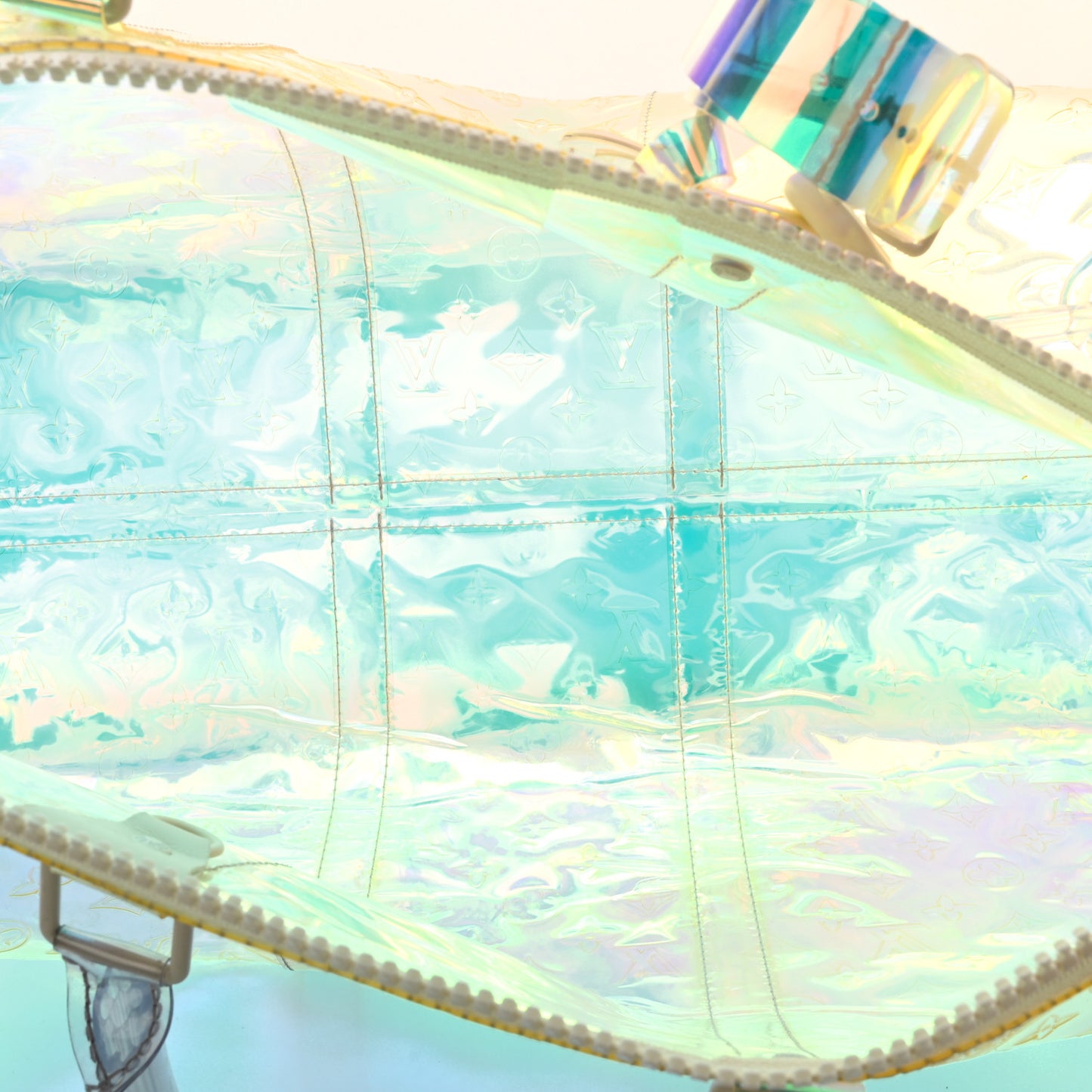PVC Monogram Keepall Bandouliere 50 Iridescent Prism