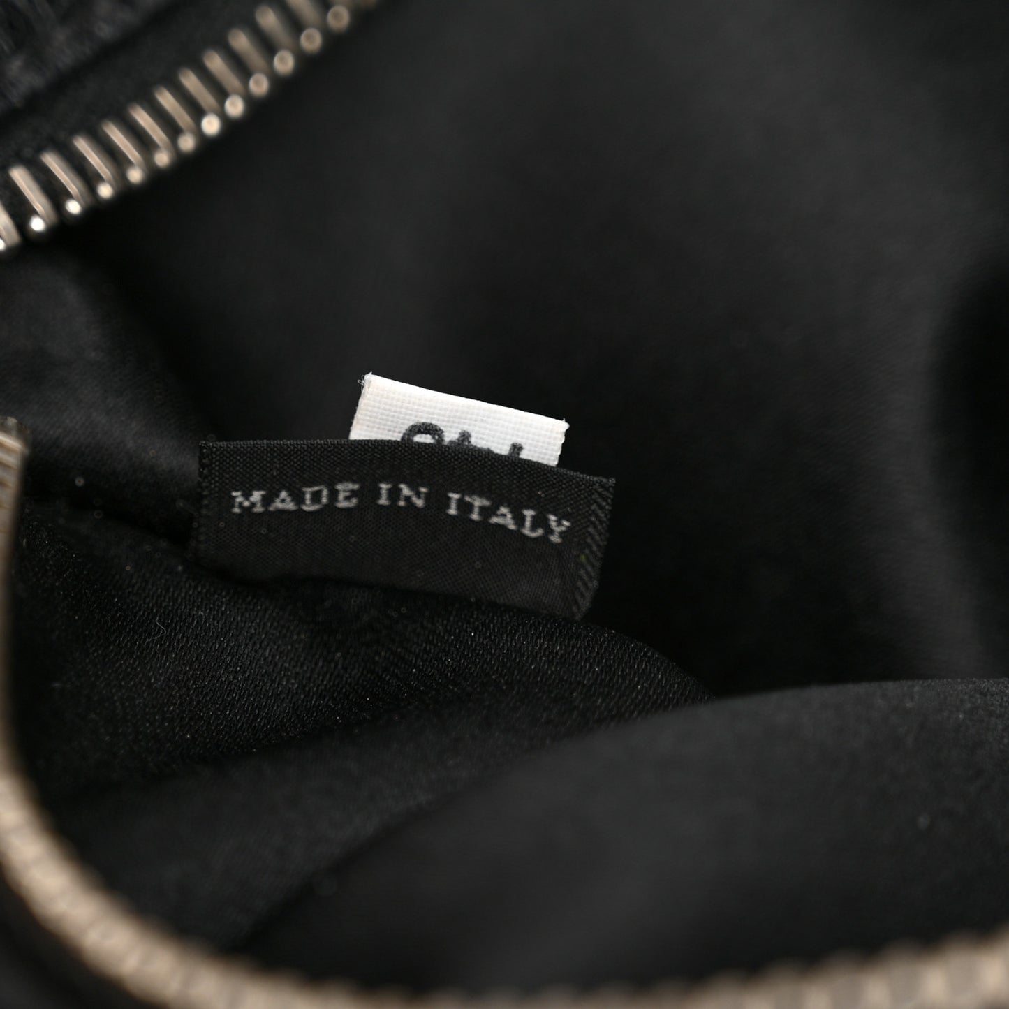 Vitello Lux Gathered Tote Black