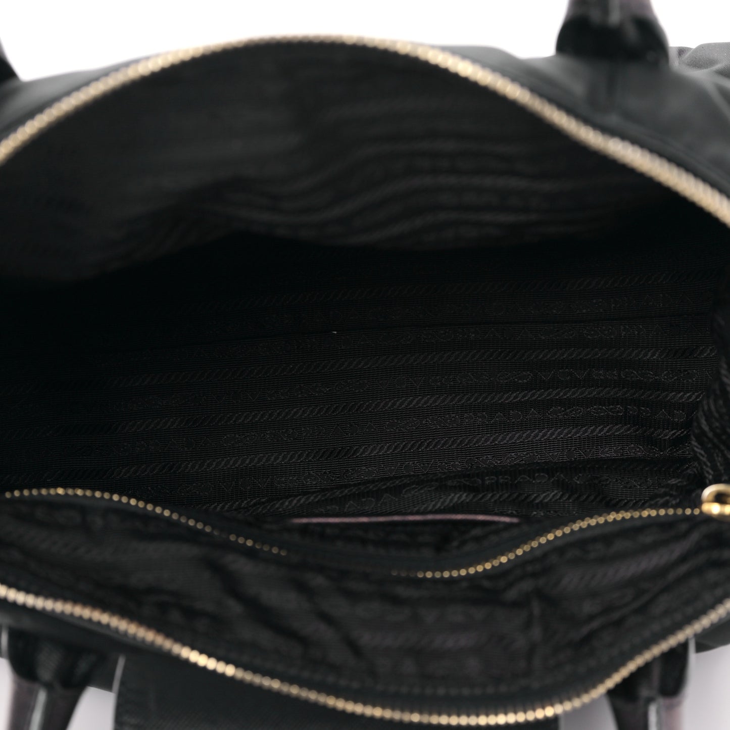 Saffiano Tessuto Nylon Tote Black