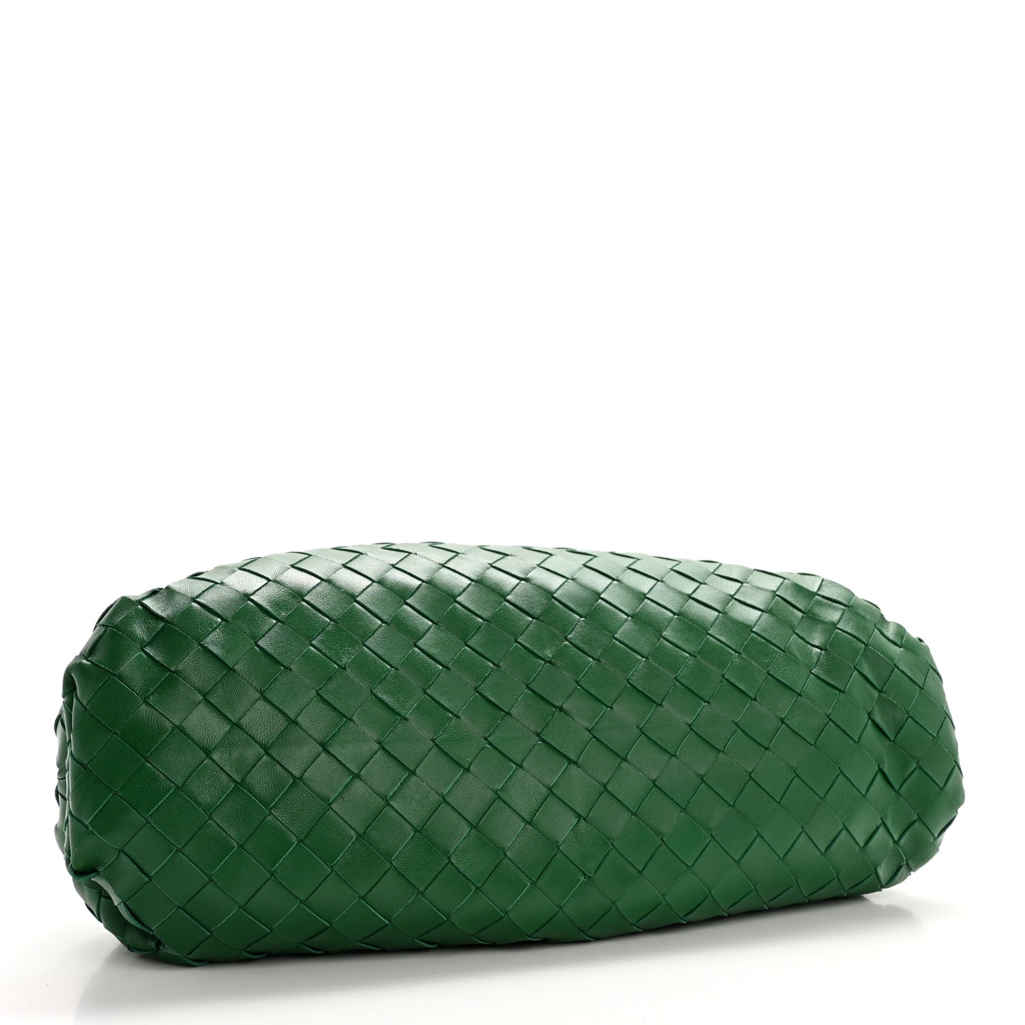 Nappa Maxi Intreccio The Pouch Oversized Clutch Racing Green