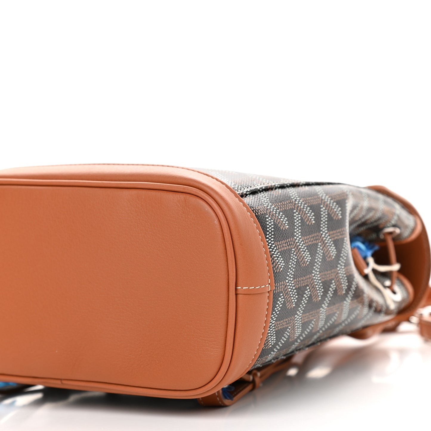 Goyardine Calfskin Mini Alpin Backpack Black Gold