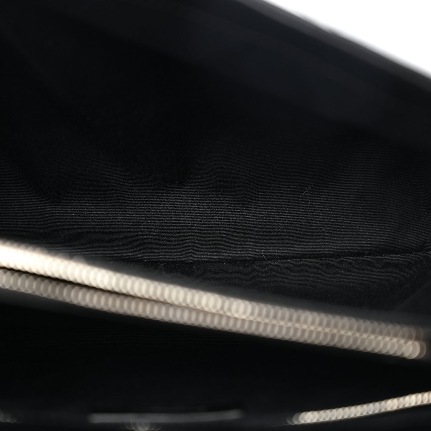 Calfskin Y Quilted Monogram Medium Loulou Chain Satchel Black