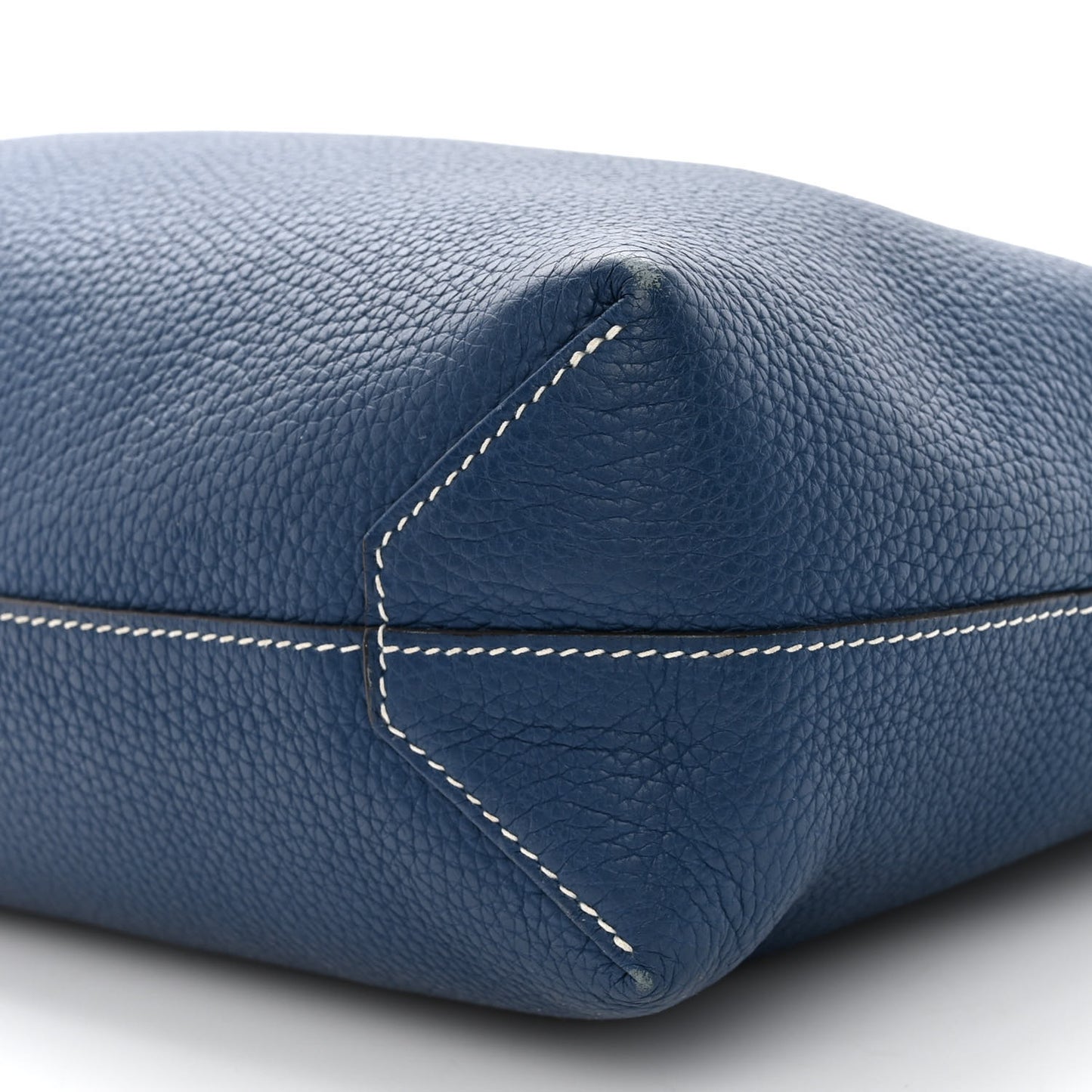 Taurillon Clemence Double Sens 36 Reversible Tote Bleu Sapphire Izmir