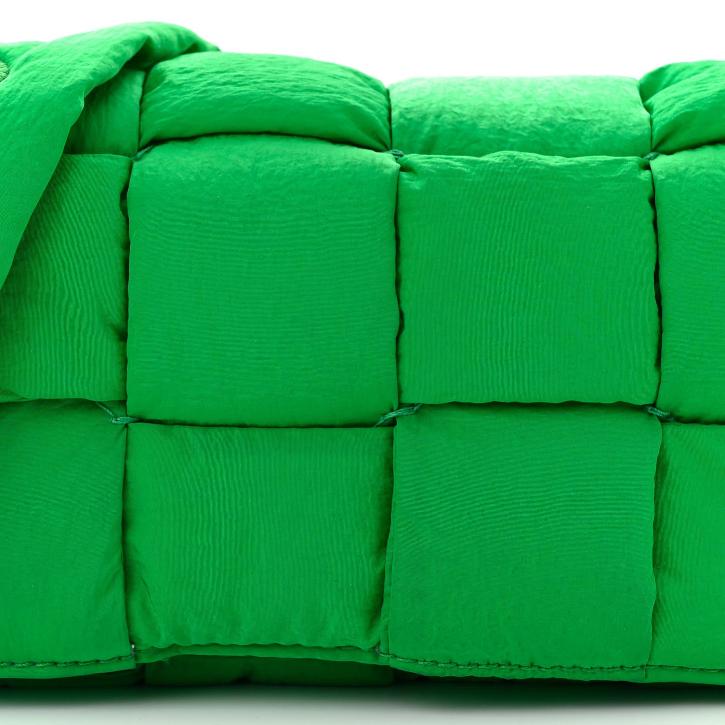 Nylon Intrecciato Padded Tech Mini Cassette Belt Bag Parakeet