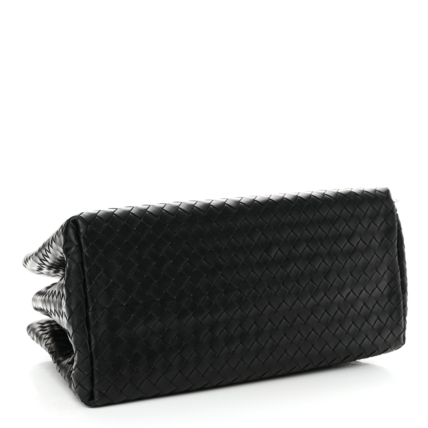 Light Calf Intrecciato Small Roma Black