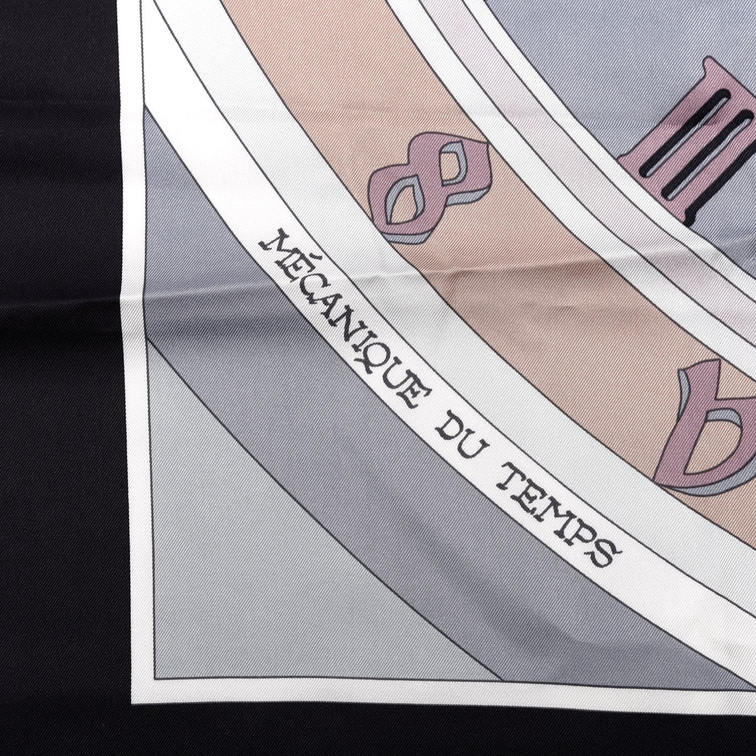 Hermes Silk Mecanique Du Temps Scarf 90 5 of 5