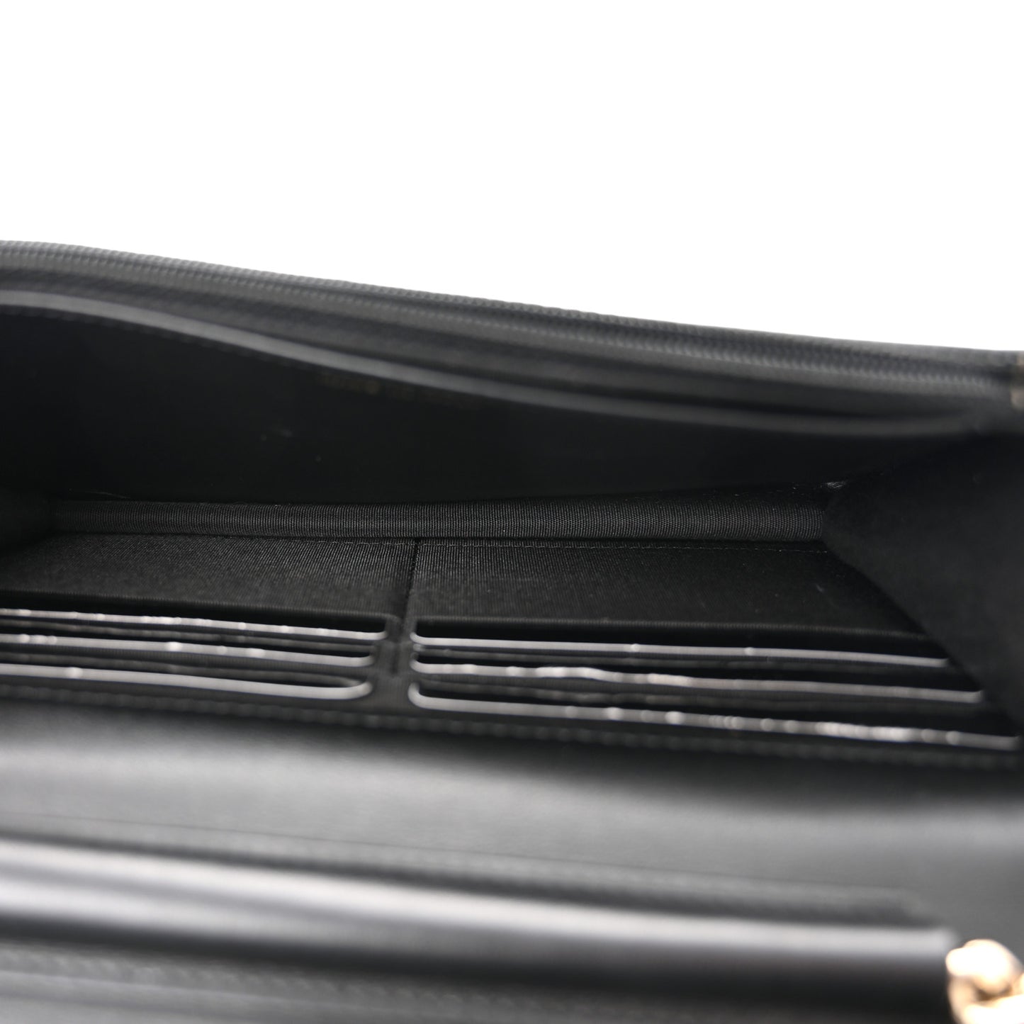 Caviar Quilted Boy Wallet On Chain WOC Black