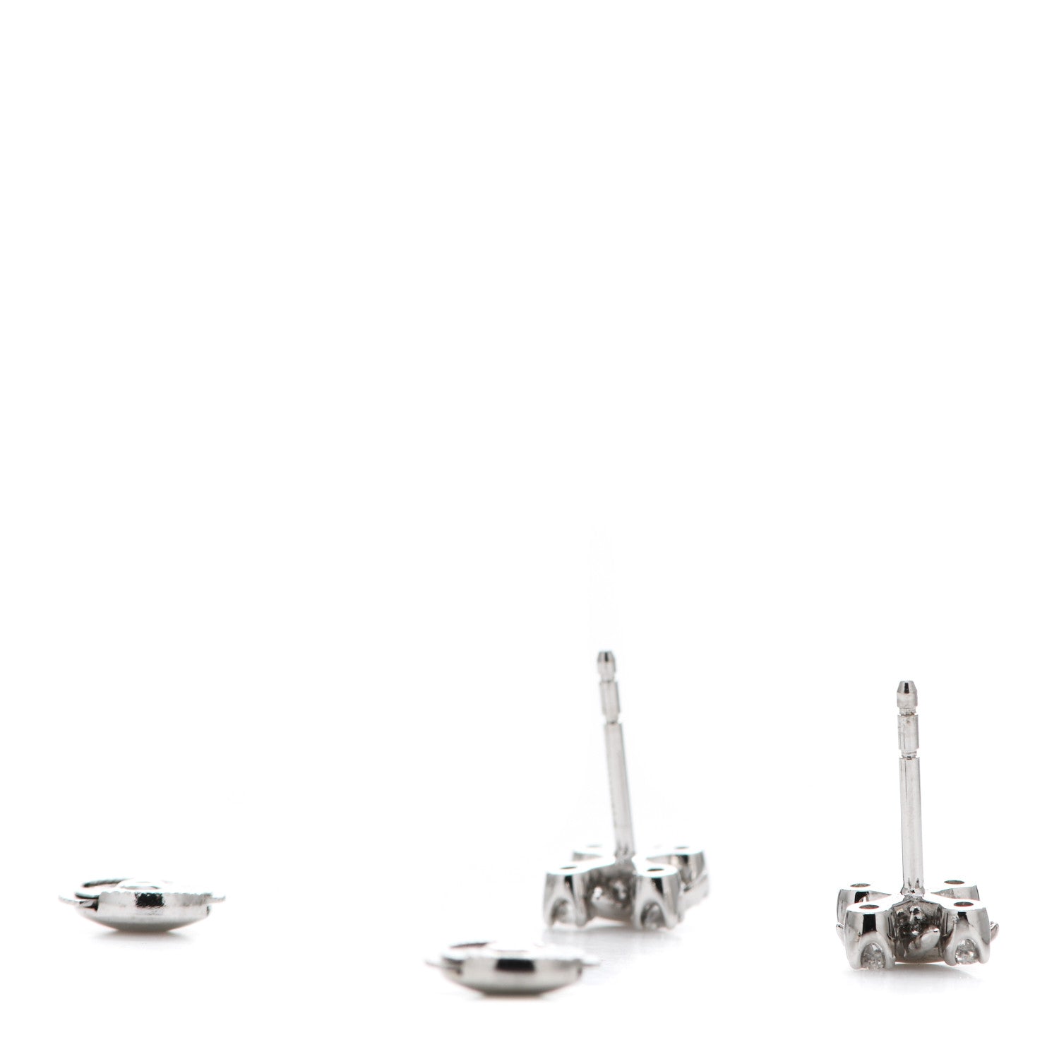 Tiffany Platinum Diamond Schlumberger Lynn Earrings 3 of 5