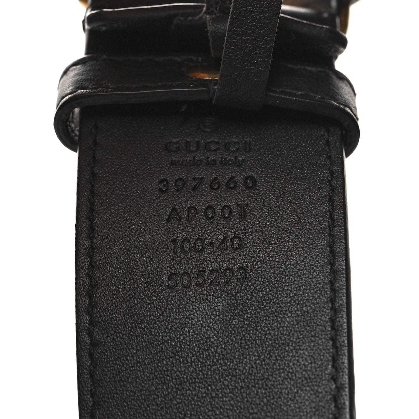 Calfskin Double G 40mm Belt 100 40 Black
