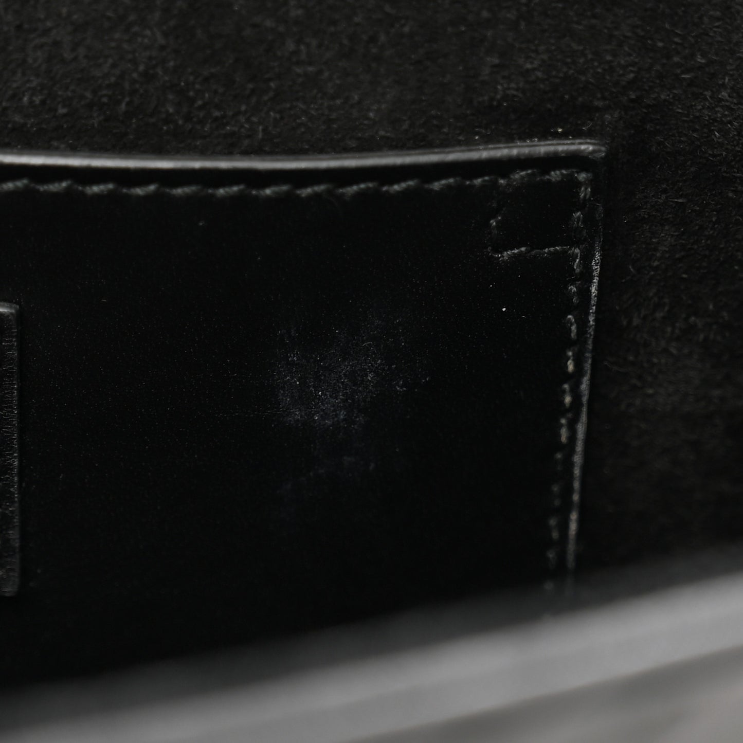 Calfskin Patterned Cassandre Tassel Clutch Black