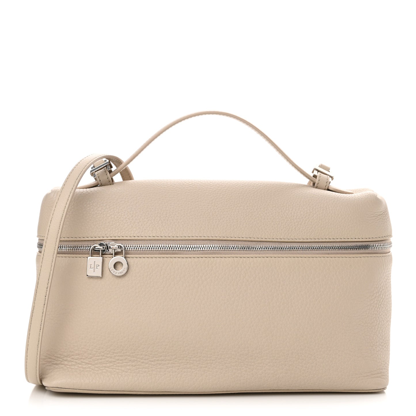 Grained Calfskin Extra Pocket L27 Light Travertine