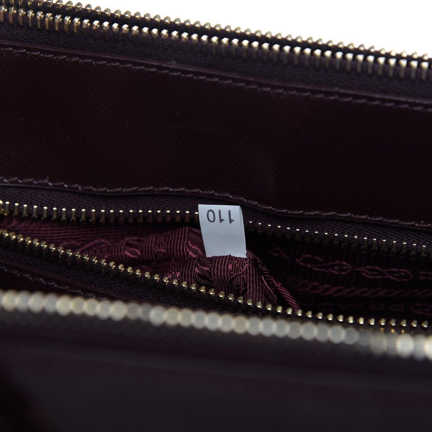 Saffiano Vernice Mini Galleria Double Zip Tote Granato