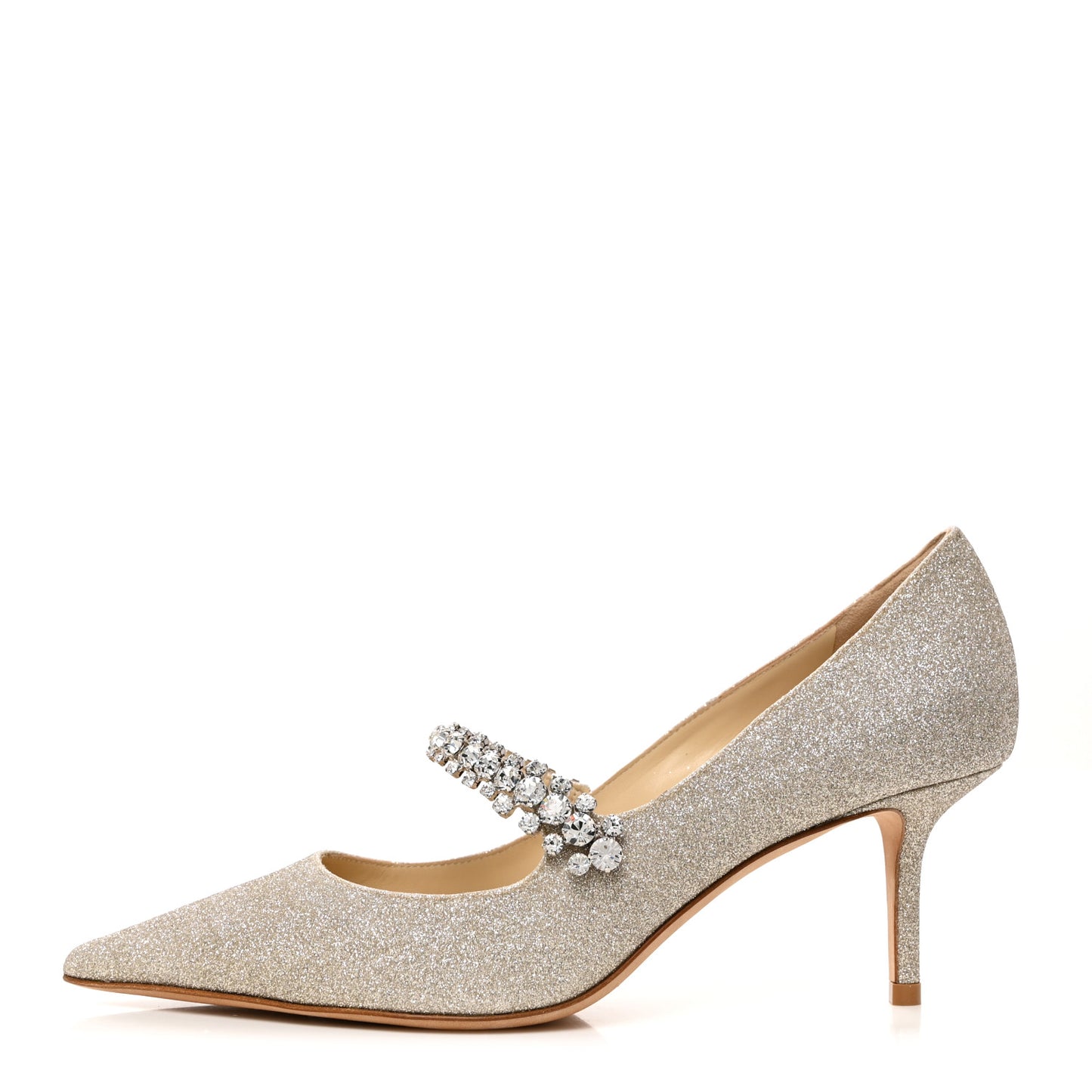 Glitter Crystal Bing 100 Pumps 38 Platinum Ice