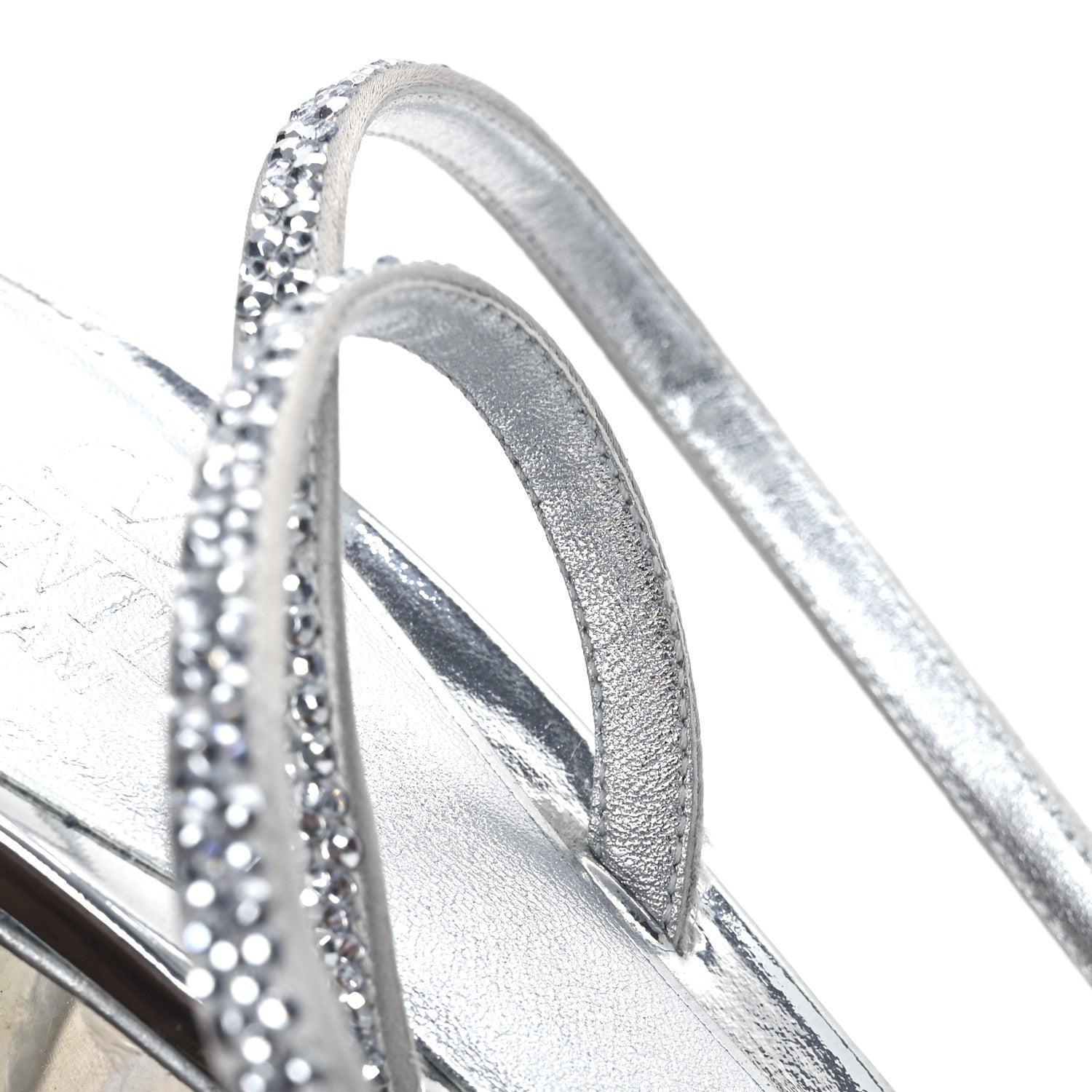 Valentino Garavani Crystal Embellished 90mm Sandals 38 Silver 15 of 16