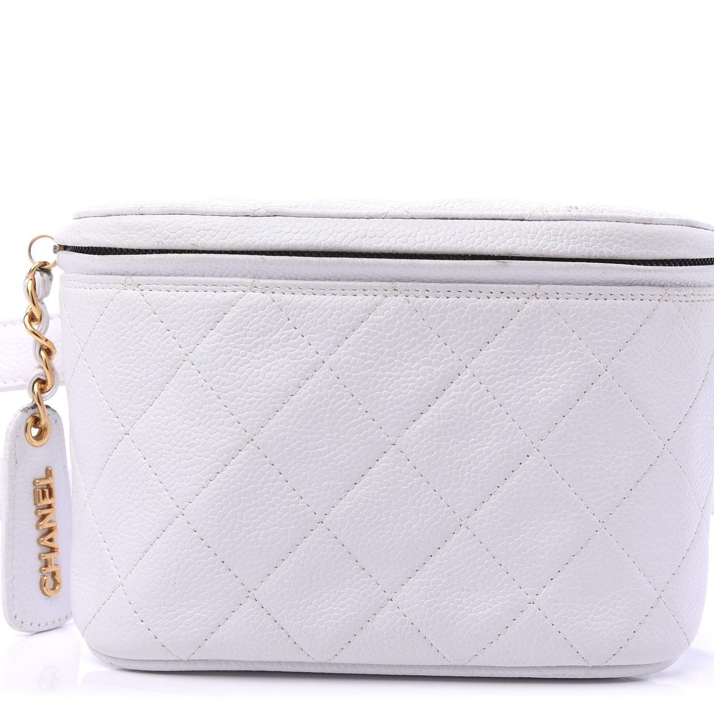 Caviar Quilted Belt Bag White 75 30