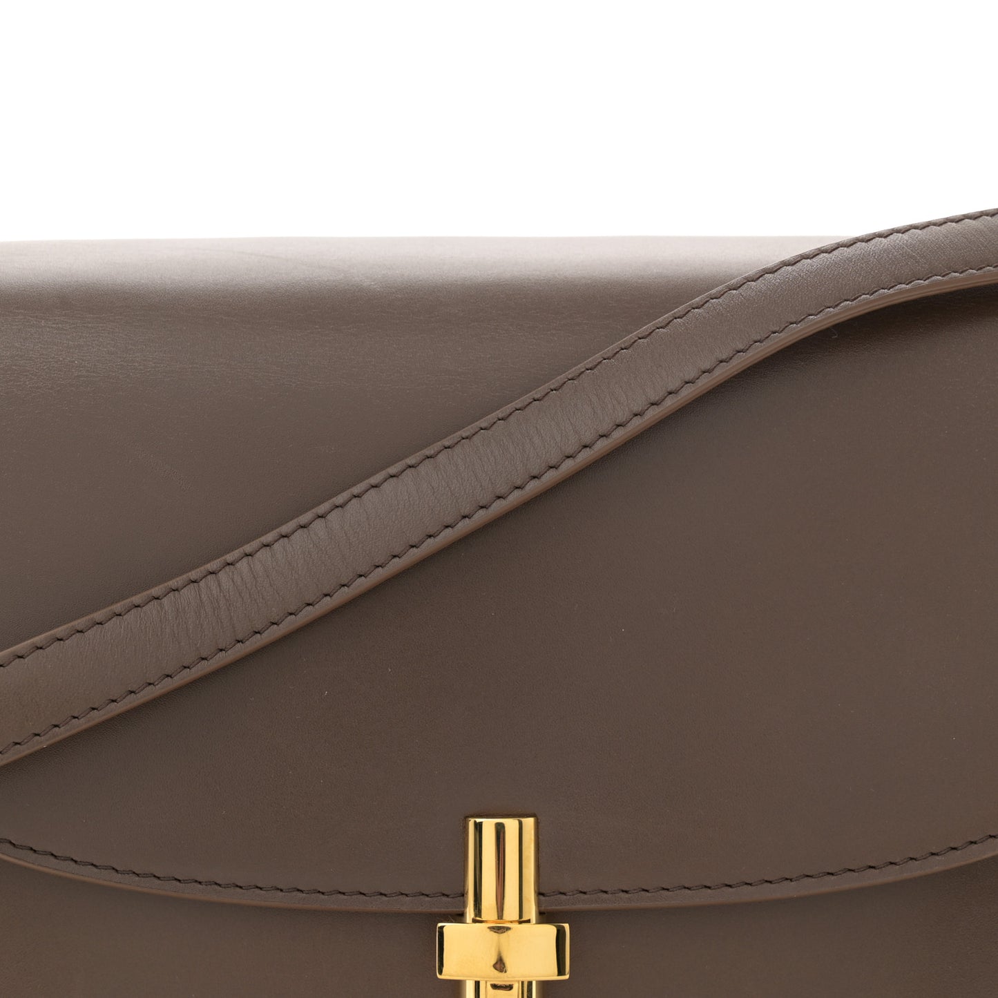Sleek Calfskin The Sofia 8.75 Crossbody Stone Shg