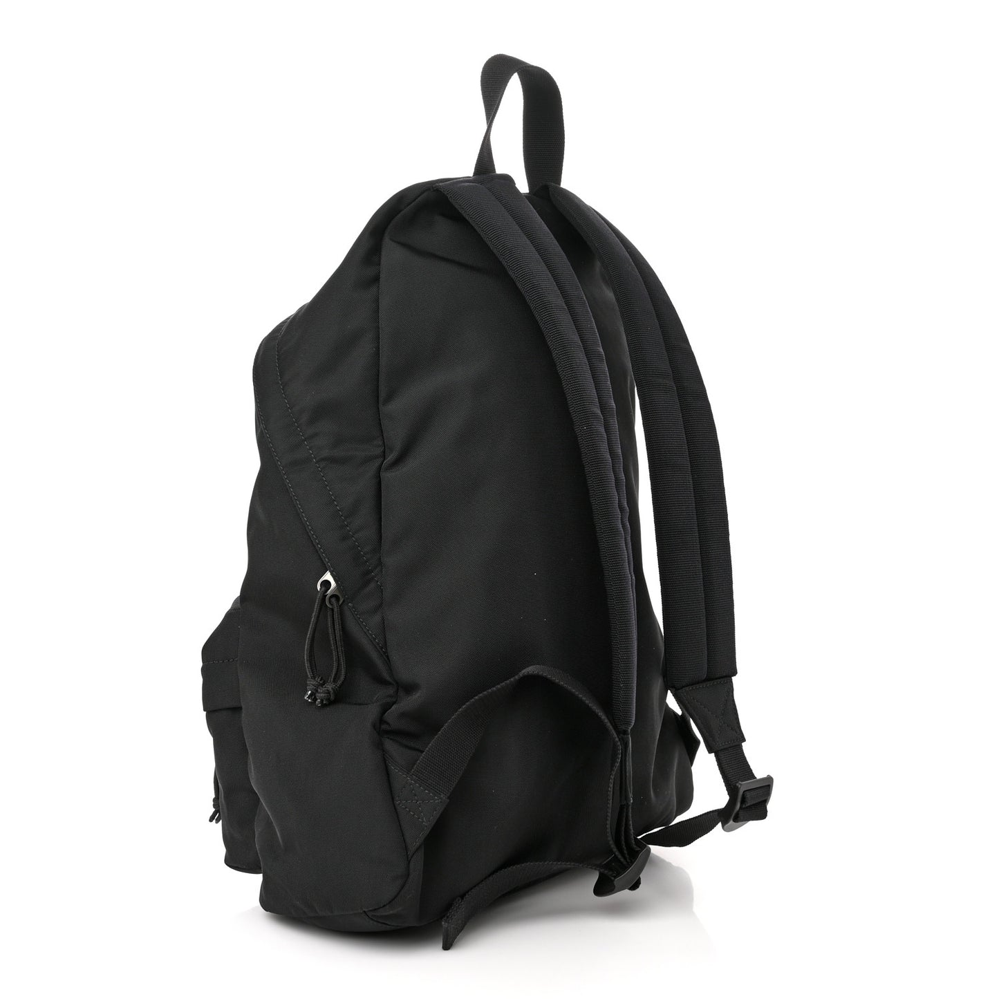 Nylon Milano Paris LA Embroidered Explorer Backpack Black