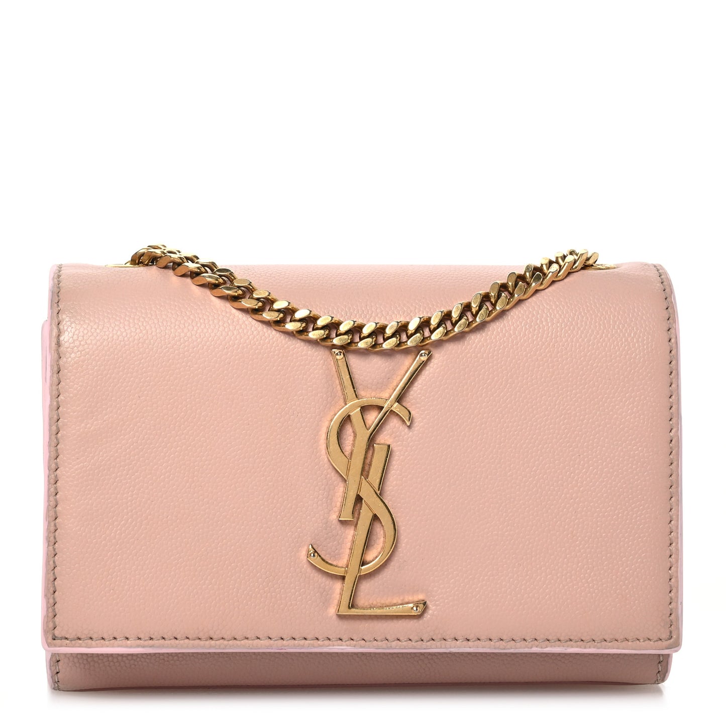 Grain De Poudre Small Monogram Kate Satchel Pale Blush