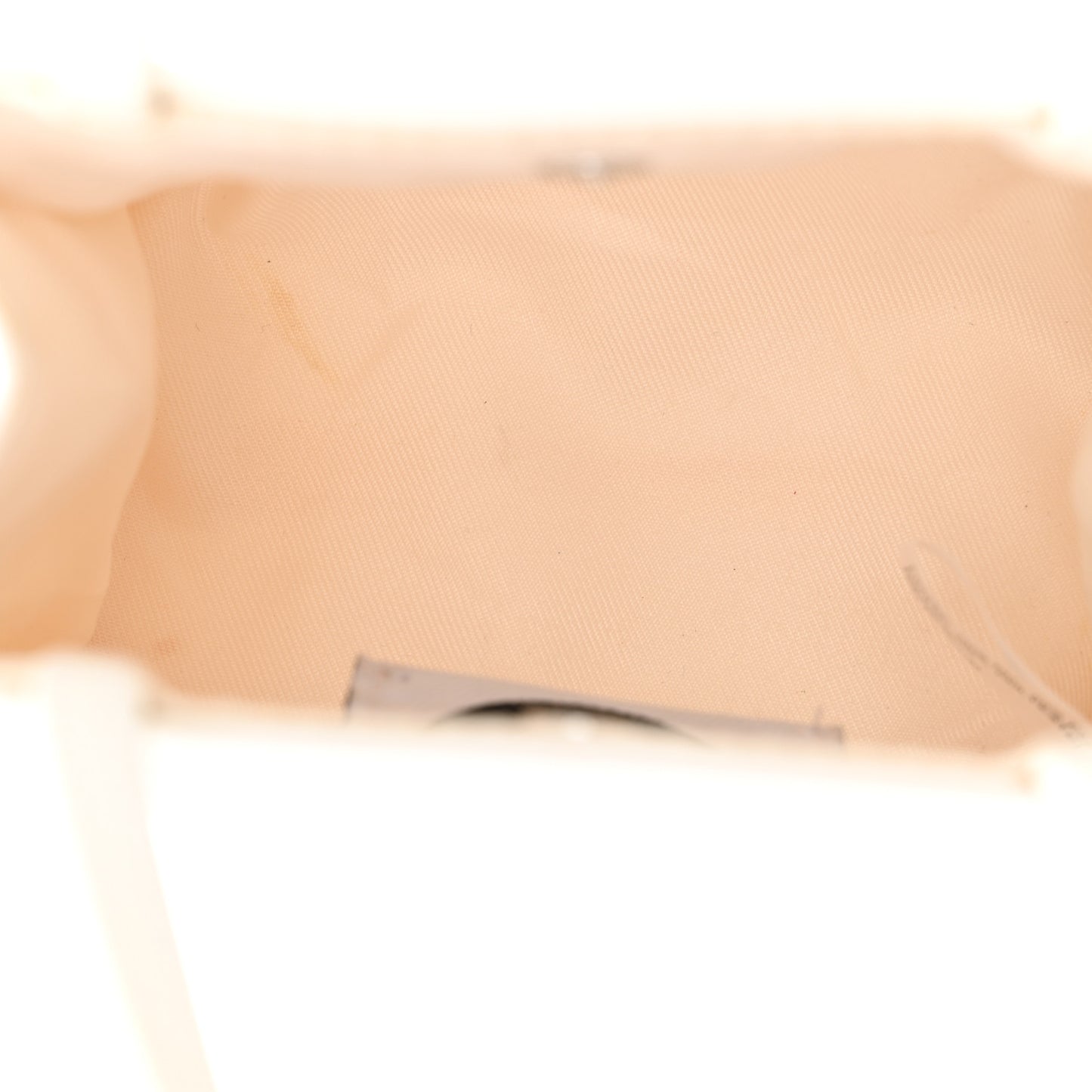 Vegan Leather Small Shopping Bag White