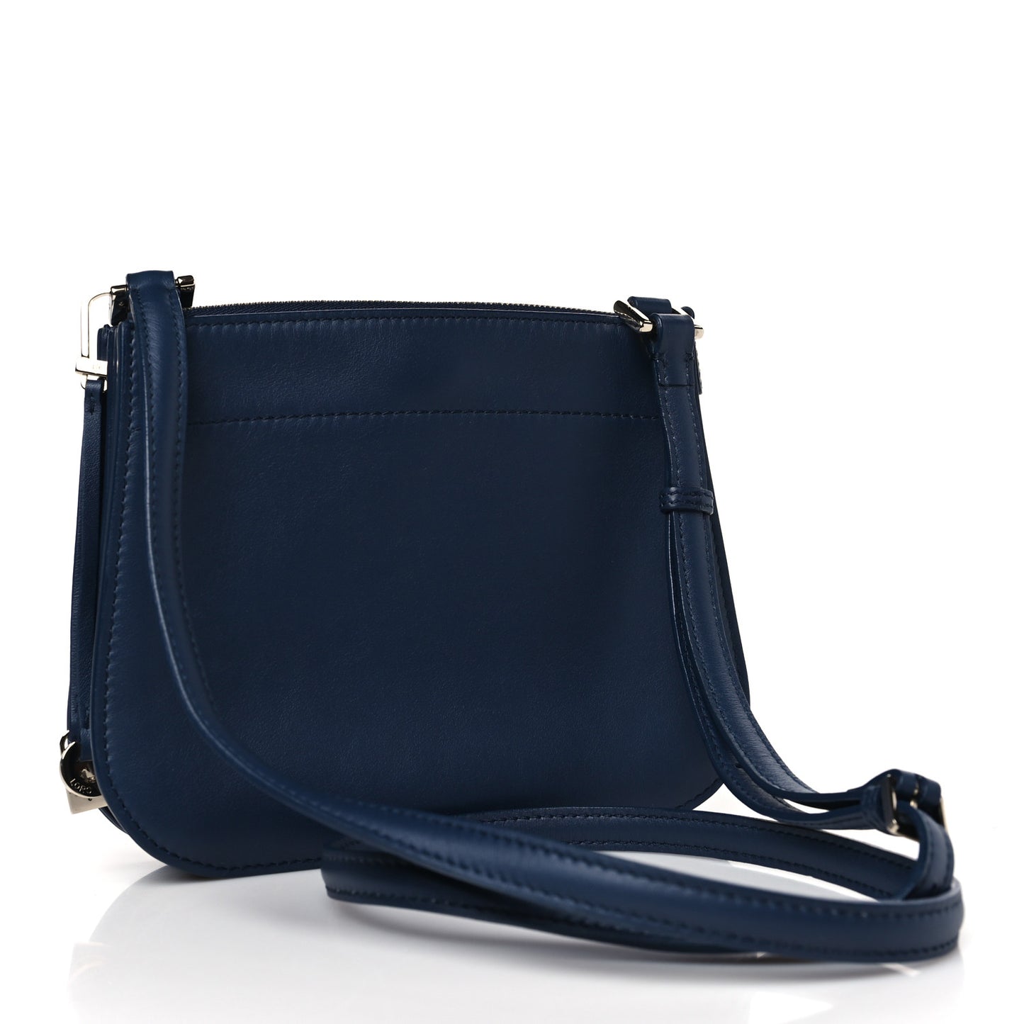 Calfskin Milky Way Odessa Shoulder Bag Navy