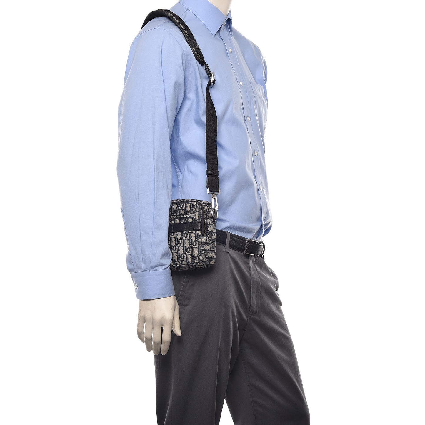 HOMME Oblique Safari Messenger Blue