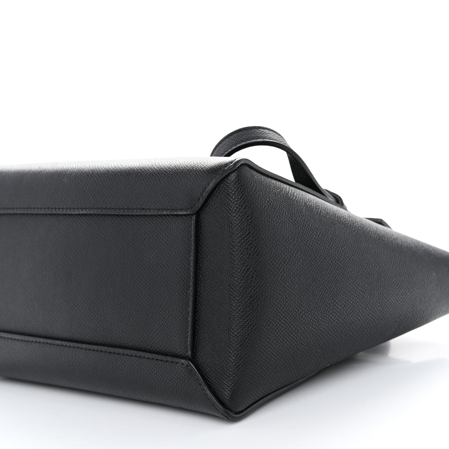 Grained Calfskin Micro Belt Bag Black