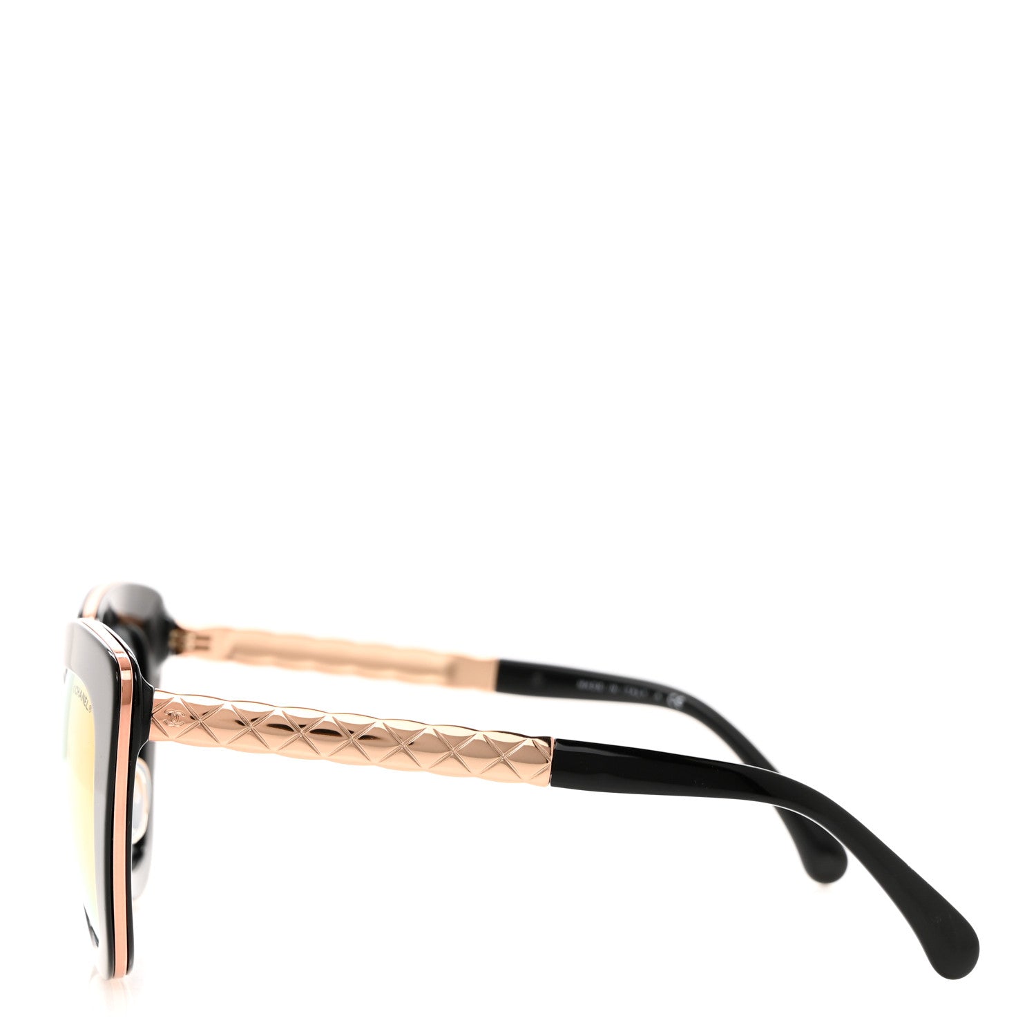 Chanel Cat Eye Quilted Sunglasses 5368 Black Pink 3 of 8