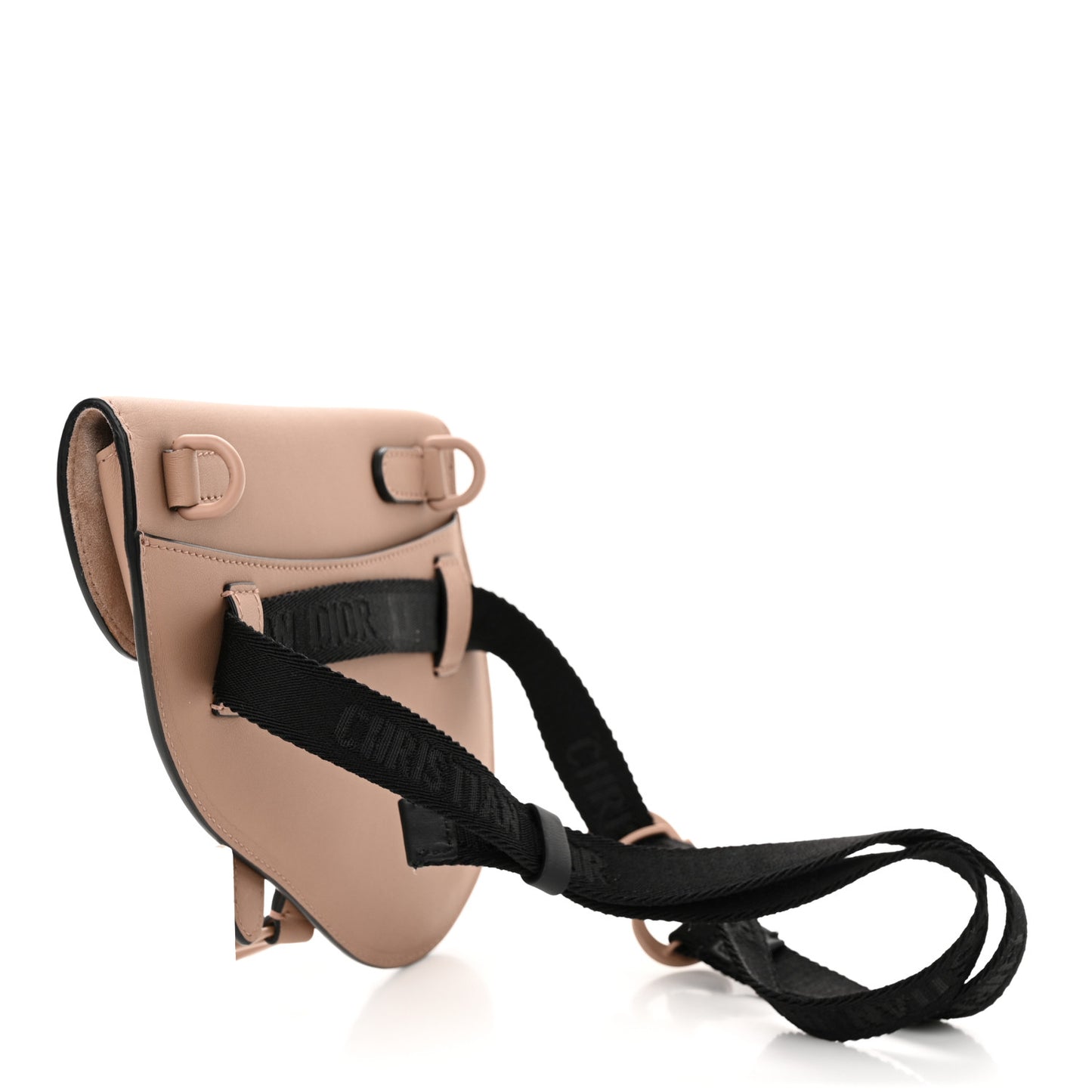 Ultra Matte Calfskin Saddle Belt Bag Rose Des Vents