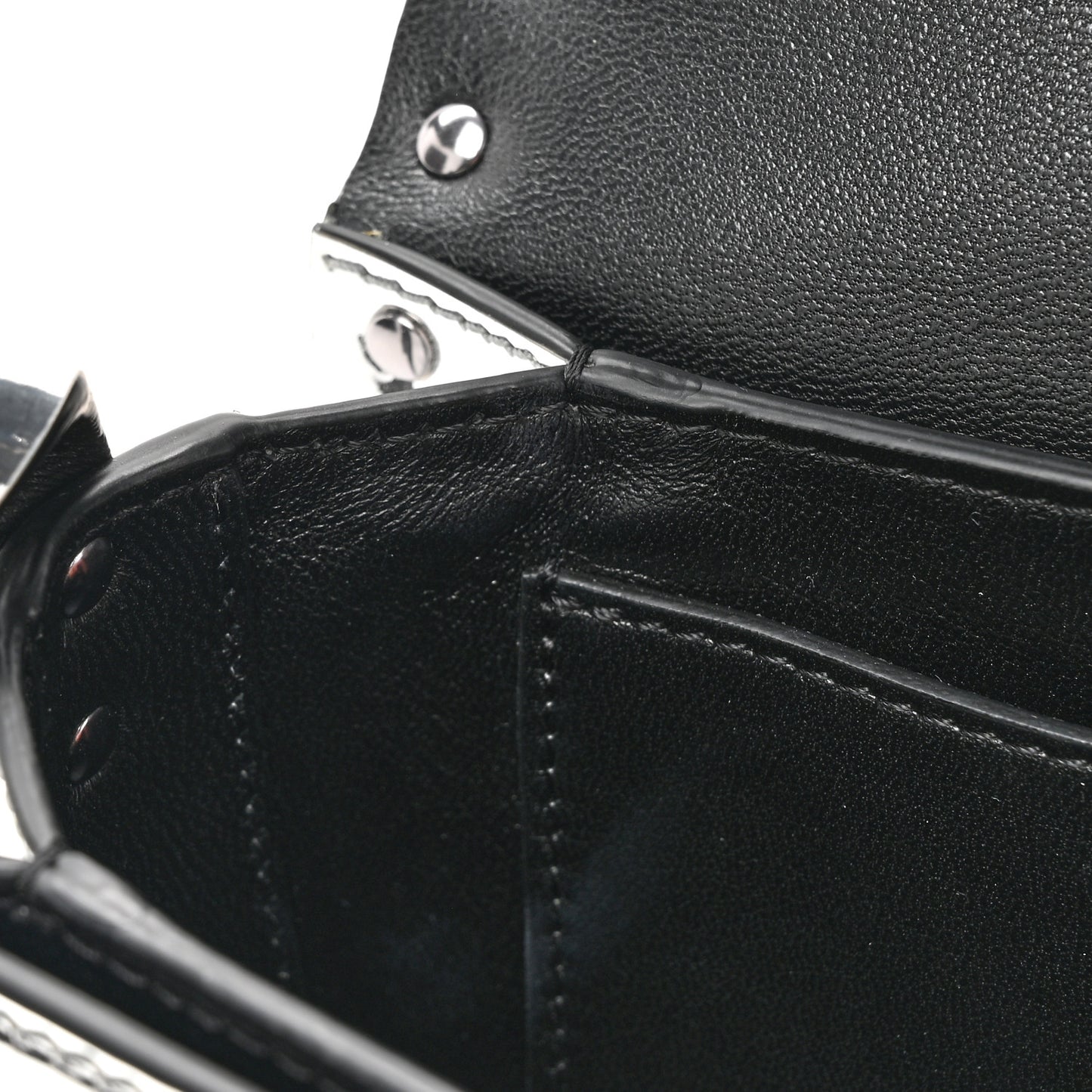 Mirror Calfskin Small Rockstud23 Shoulder Bag Silver