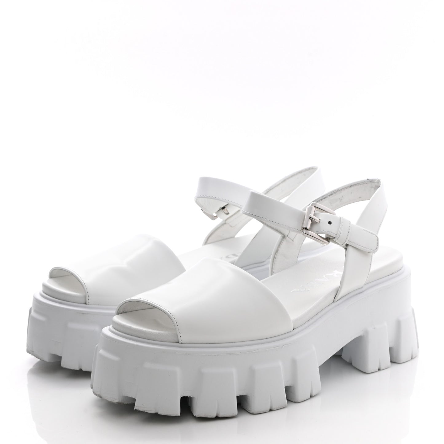 Spazzolato Monolith 55mm Sandals 35 White
