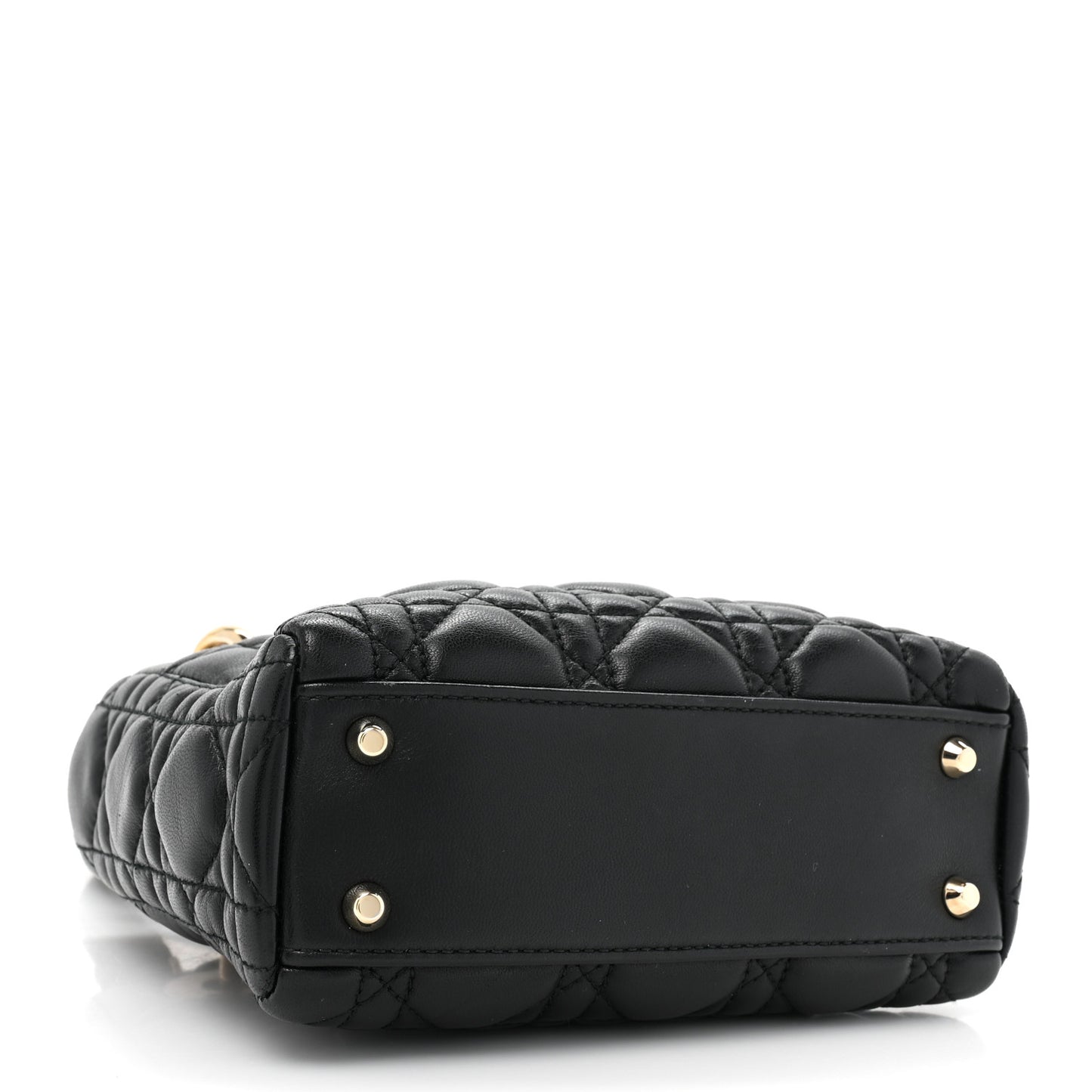 Lambskin Cannage Mini Lady Dior Black