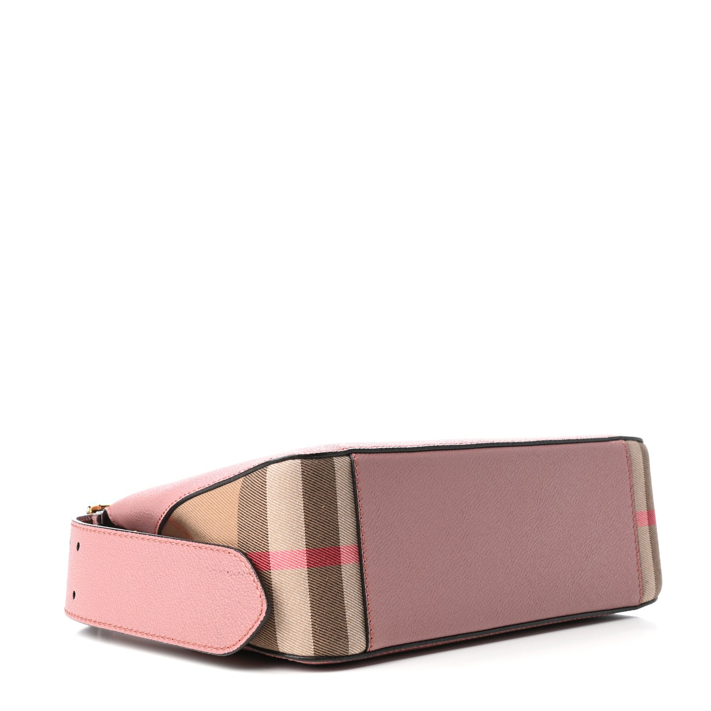 Soft Grain Calfskin House Check Small Helmsley Crossbody Dusty Pink