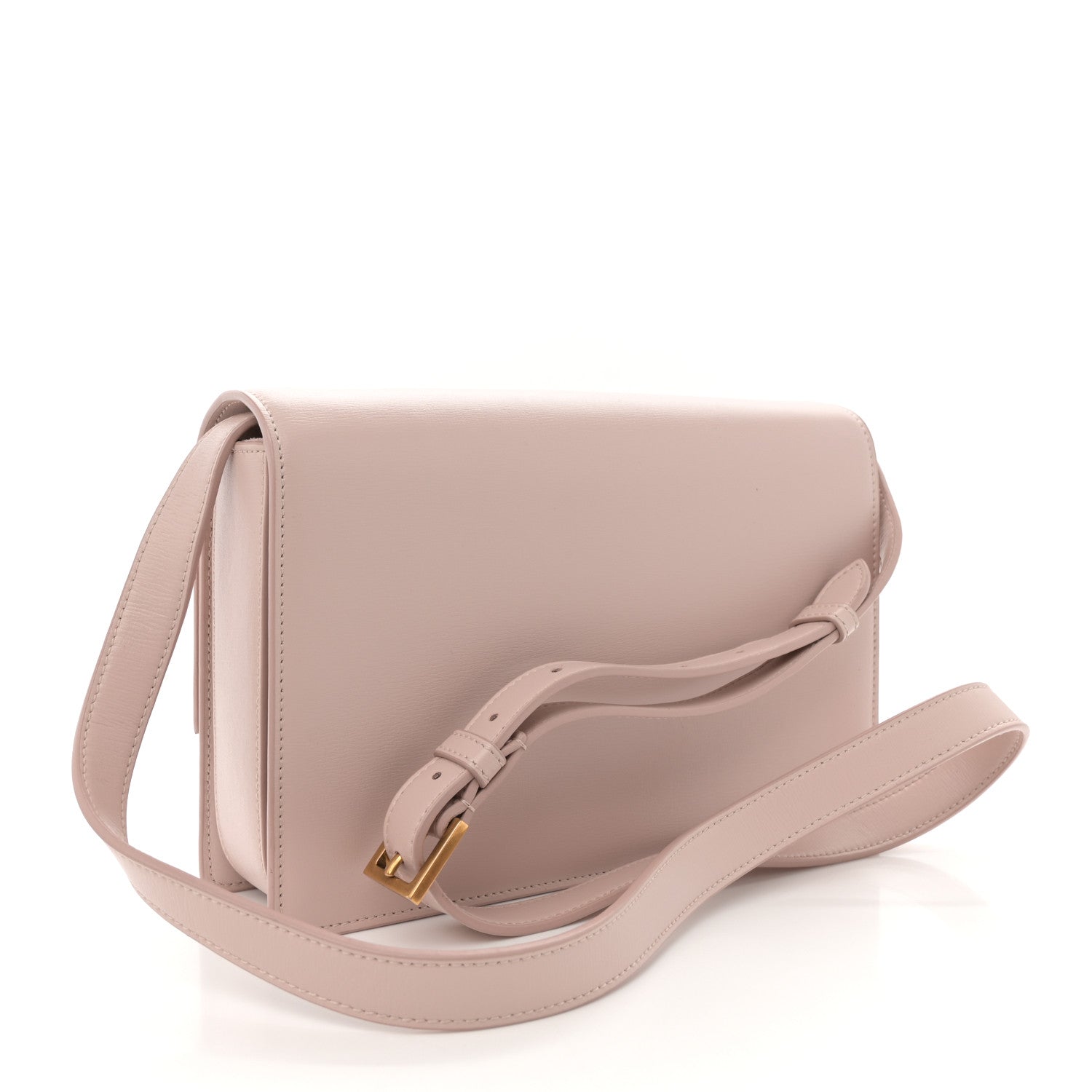 Saint Laurent Smooth Calfskin Suede Medium Bellechasse Bag Marble Pink 3 of 13