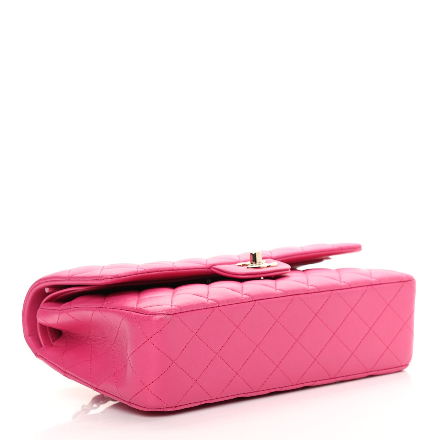 Chanel Lambskin Quilted Medium Double Flap Pink 3 of 19