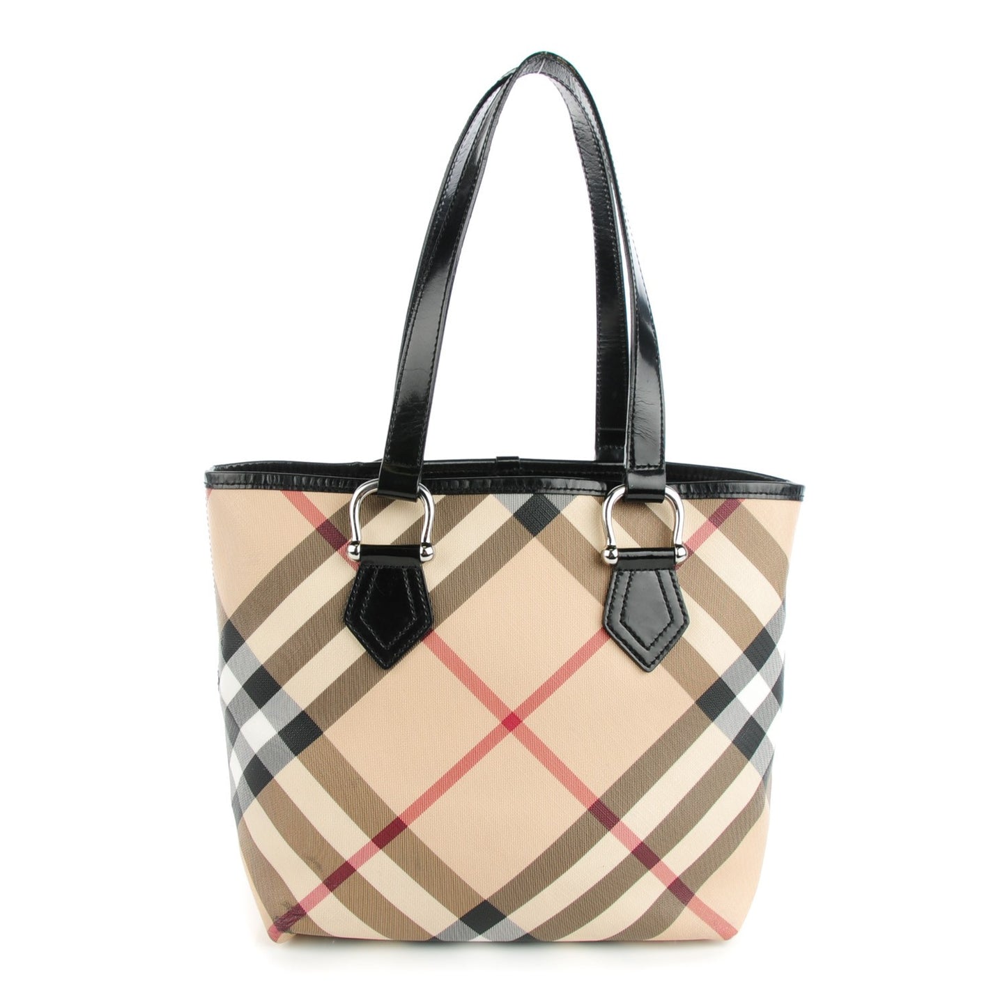 Nova Check Medium Tote Black