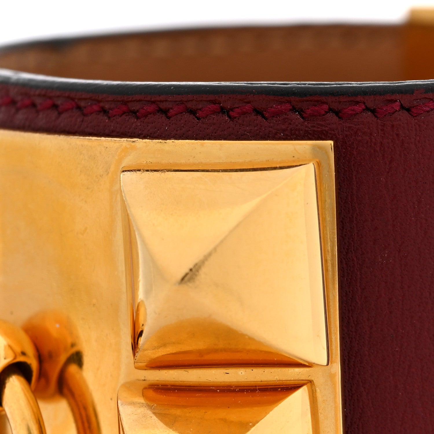Hermes Box Collier De Chien CDC Bracelet S Rouge H 6 of 6