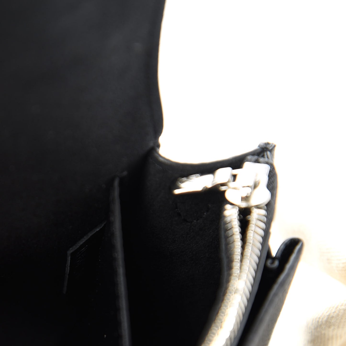 Soft Calfskin Mini My Lockme Chain Pochette Black