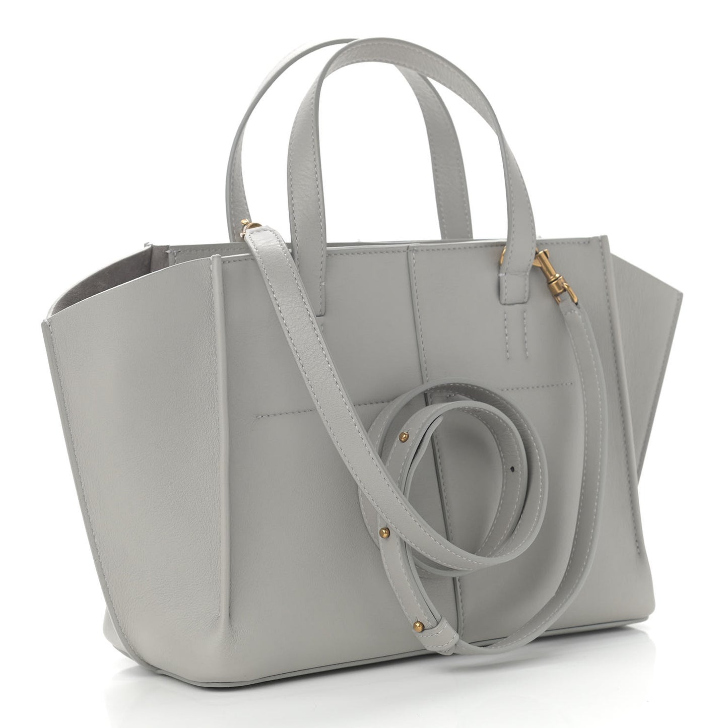 Calfskin Mini Zip Multitude Tote Stone