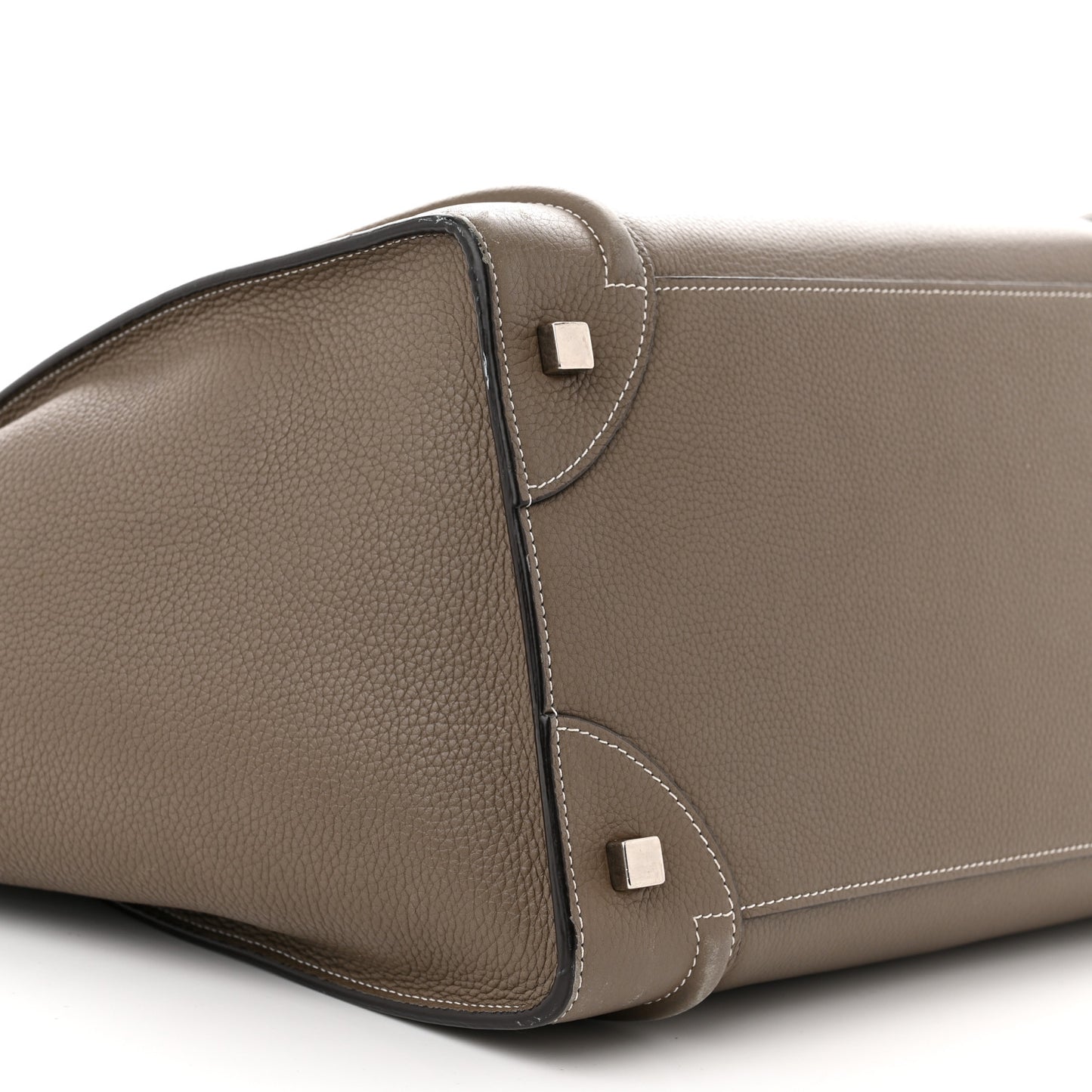 Drummed Calfskin Mini Luggage Souris