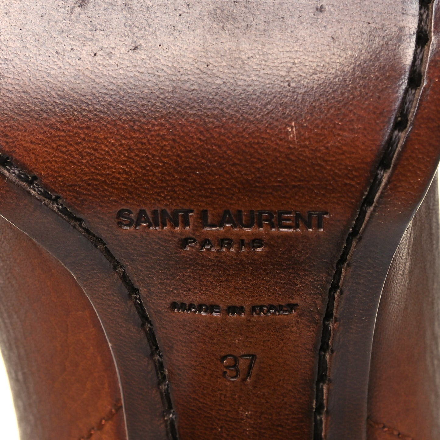 Calfskin Theo 95 Zip Boot 37 Cuoio