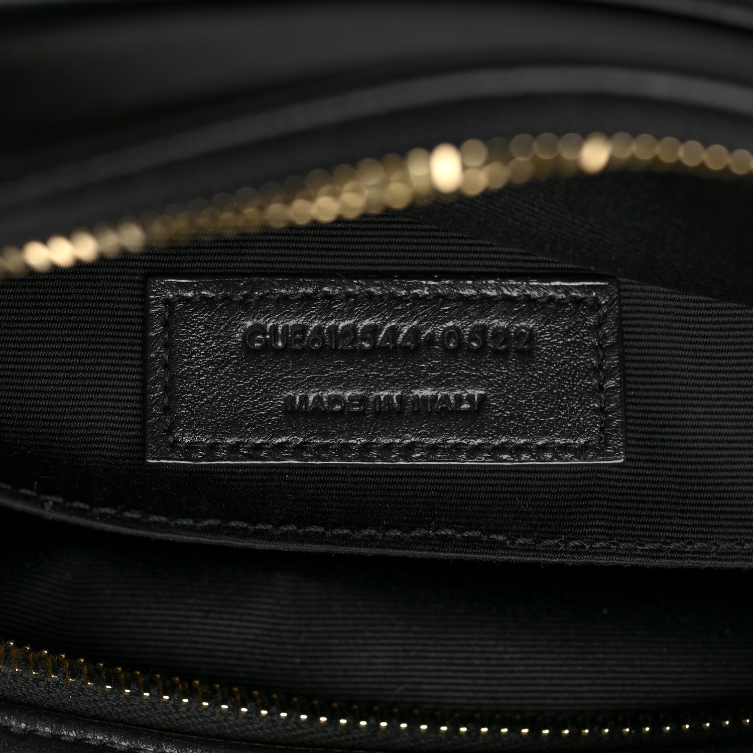 Saint Laurent Calfskin Matelasse Monogram Lou Camera Bag Black 7 of 9