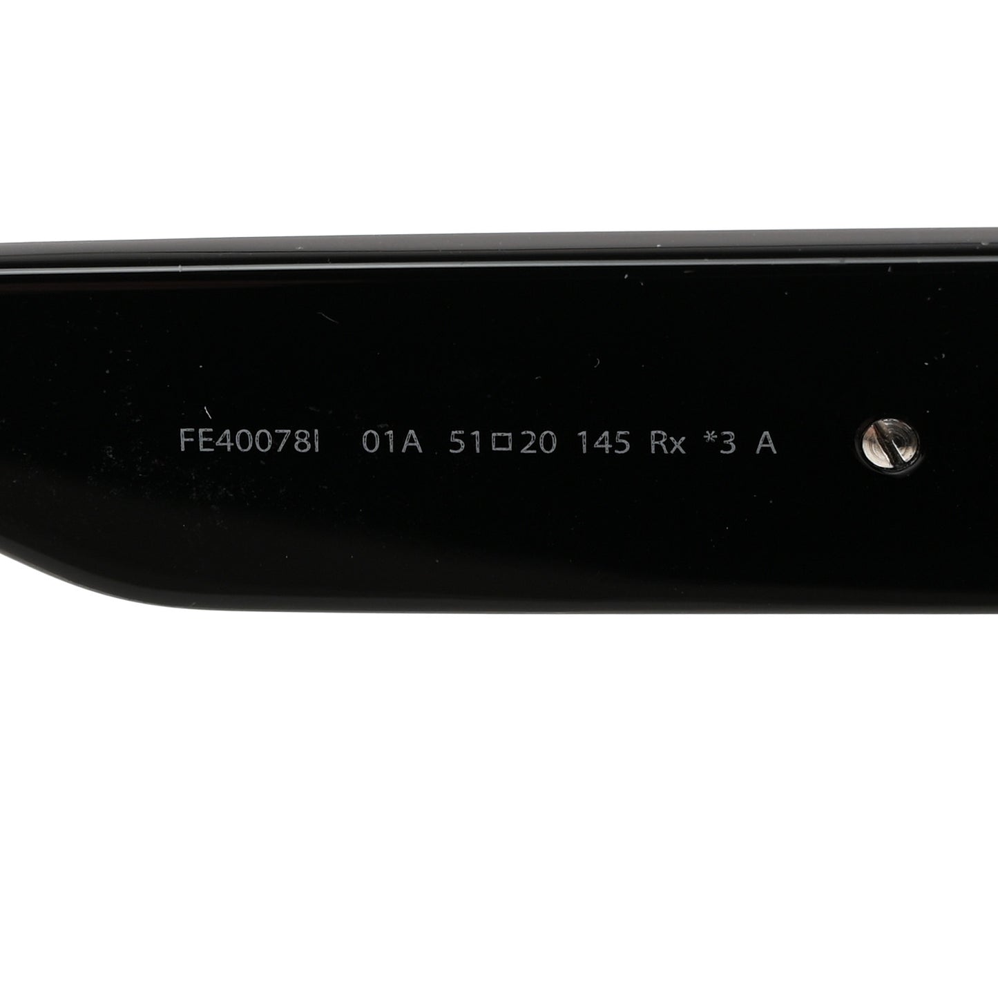 Acetate Fendigraphy Square Sunglasses FE40078I Black