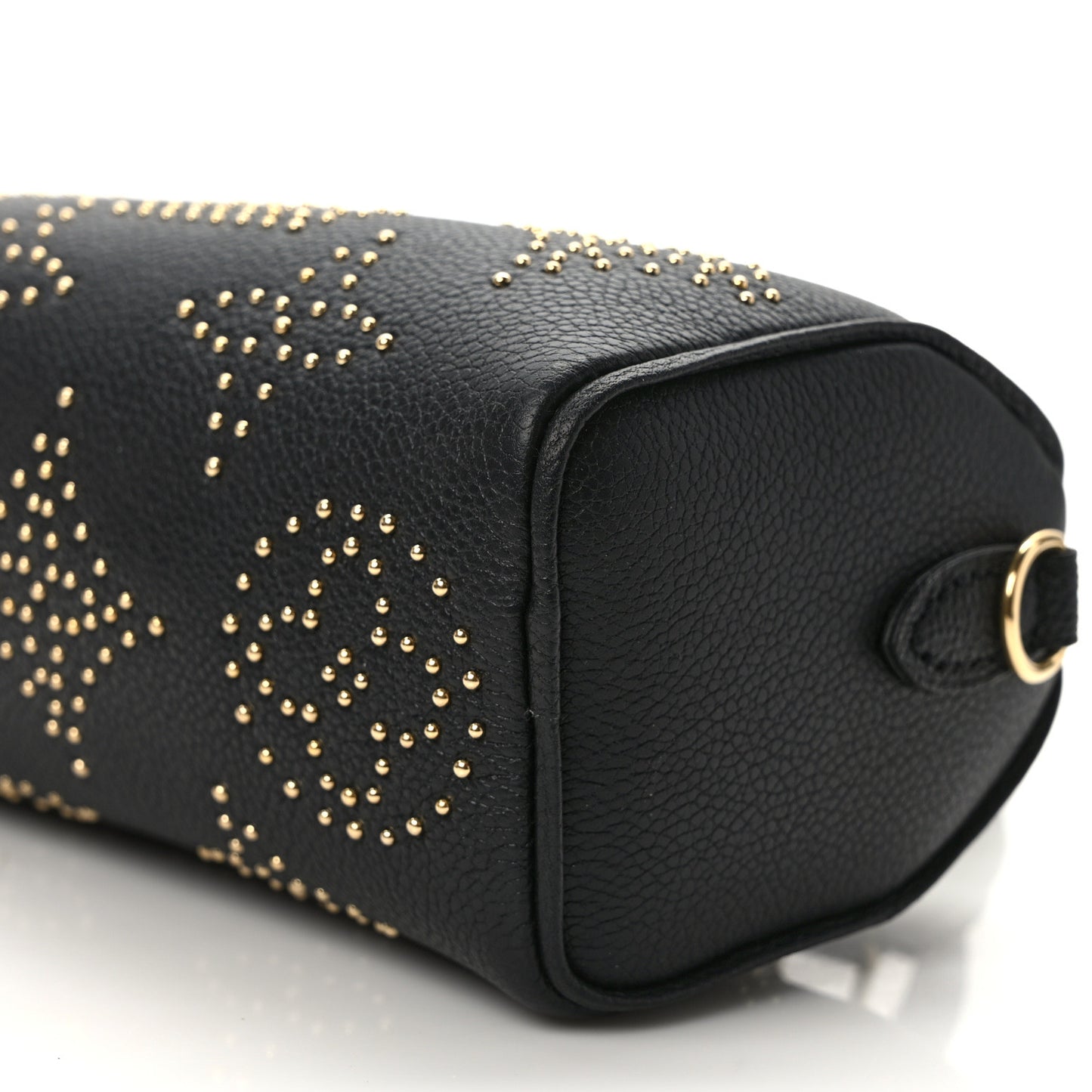 Grained Calfskin Studded Monogram Giant Nano Speedy Black