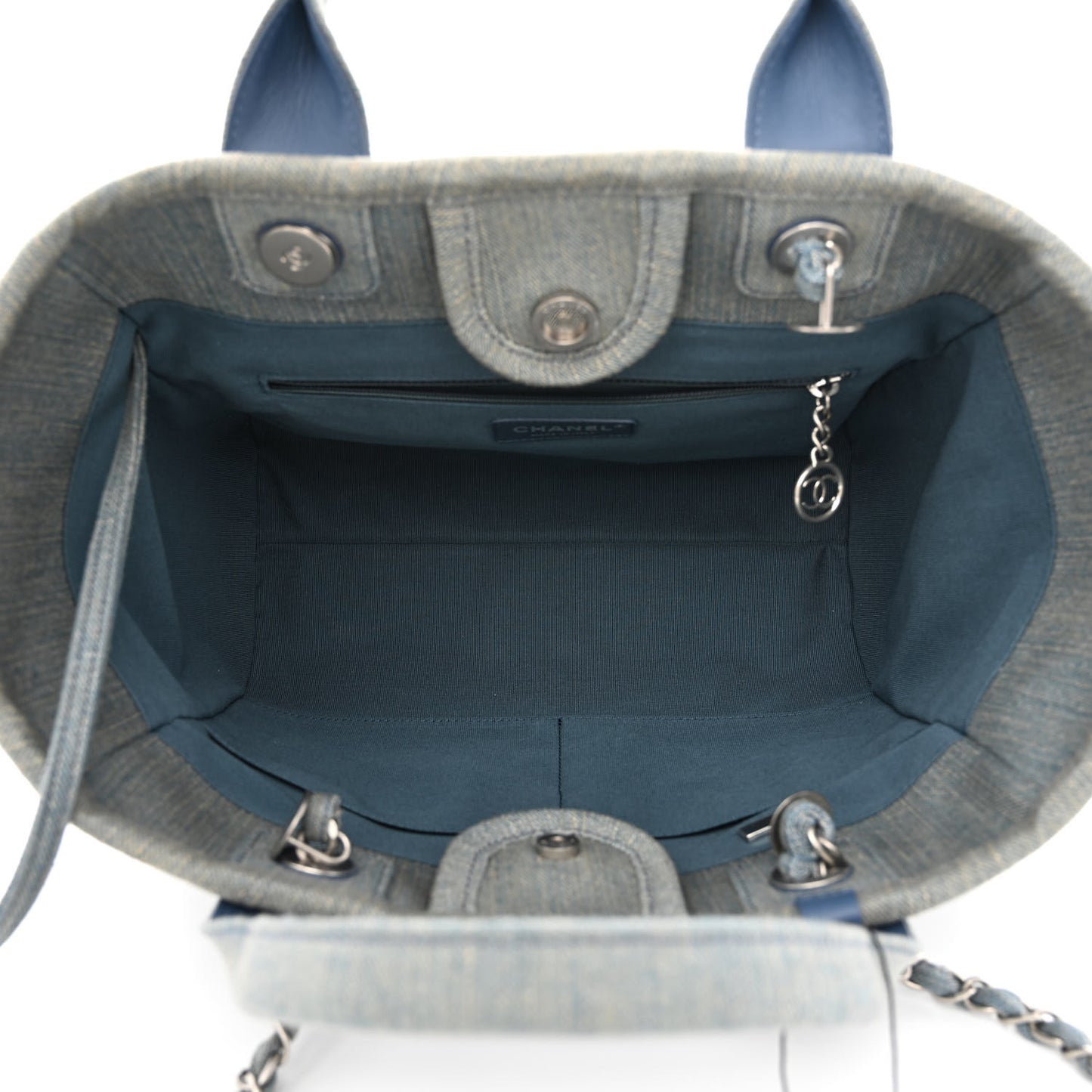 Denim Small Deauville Tote Light Blue