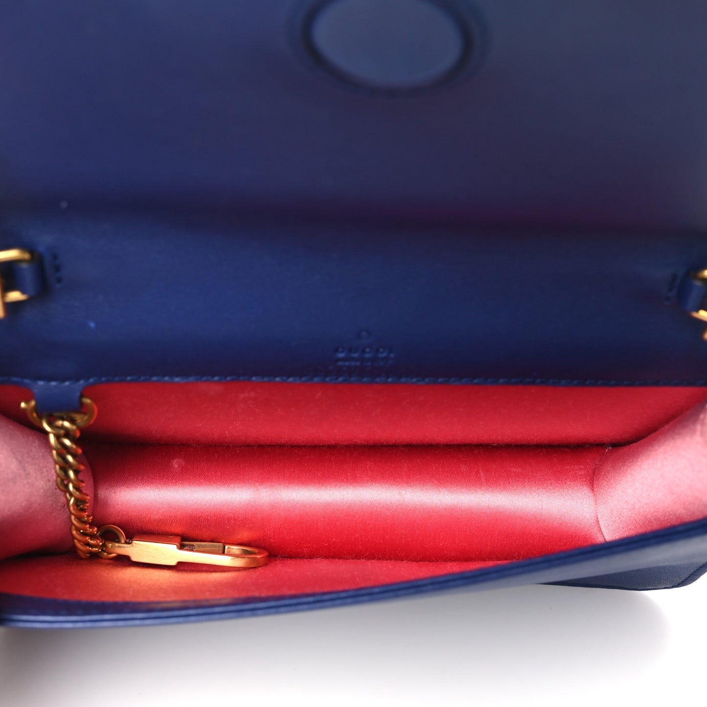 Velvet Matelasse GG Marmont Mini Bag Cobalt Blue