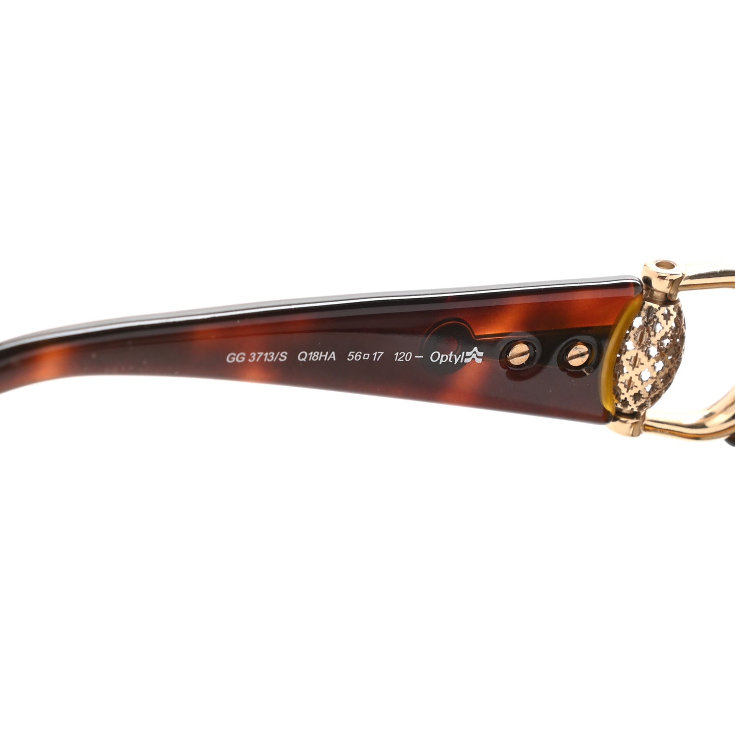 Acetate Sunglasses GG3713S Havana Gold