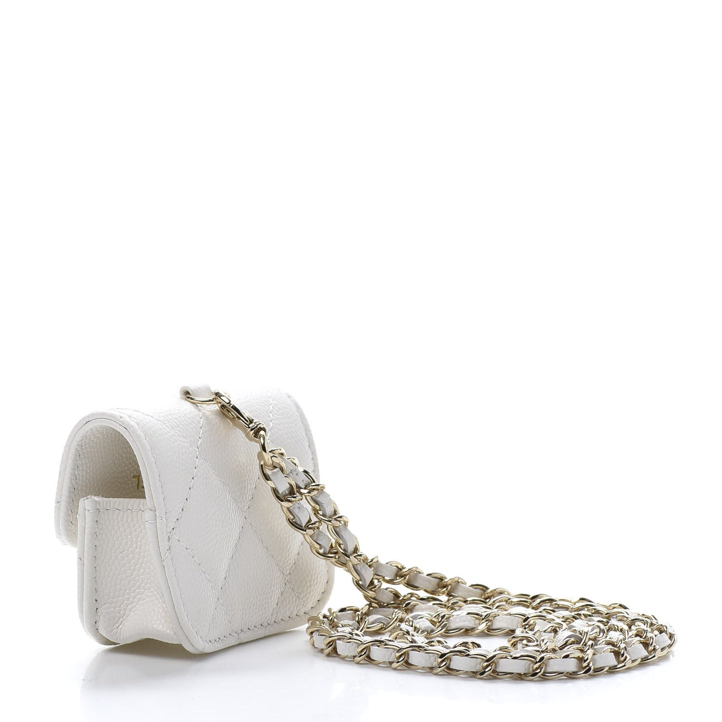 Caviar Quilted Airpods Pro Case White