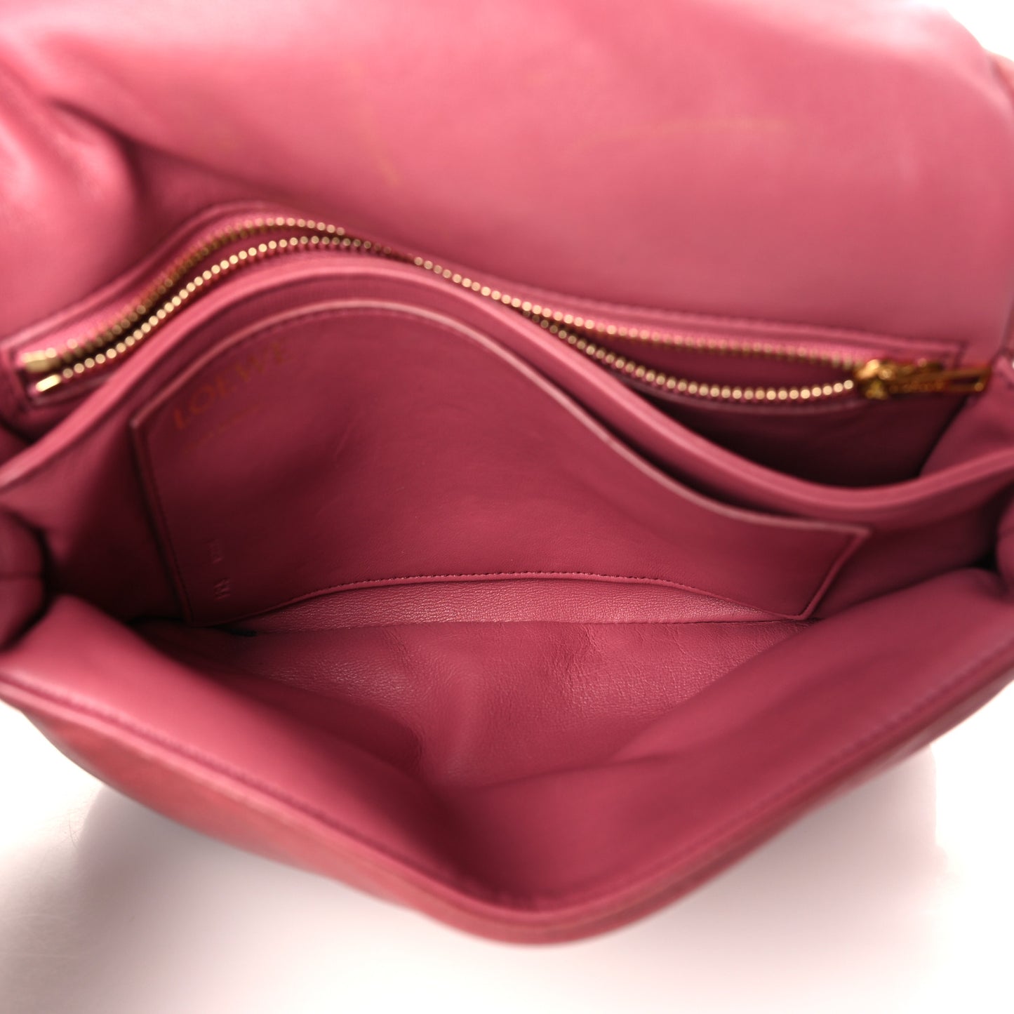 Lambskin Goya Puffer Bag Plumrose